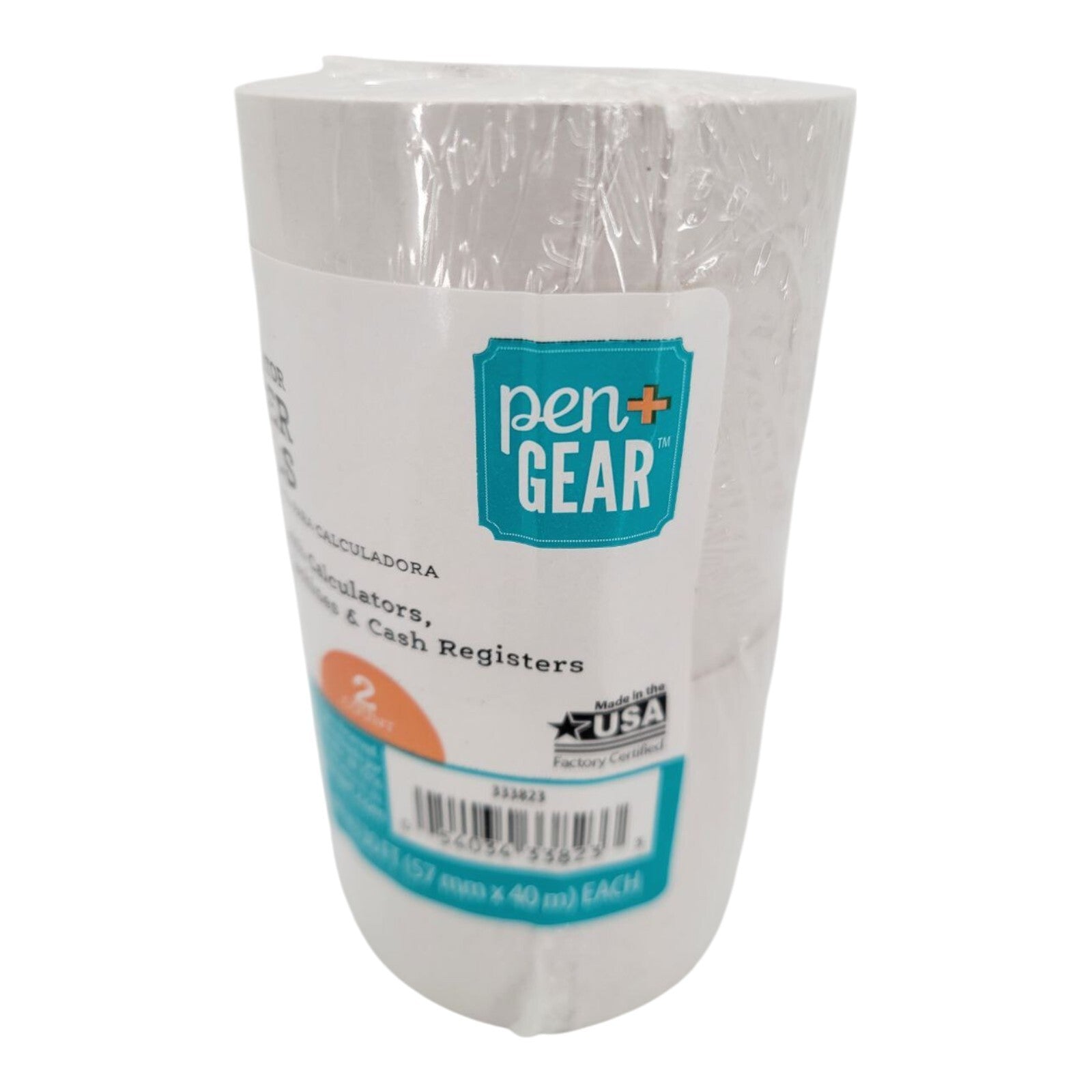 Pen+Gear Recycle Calculator Paper Roll 2.25in x 130ft 2 Rolls White
