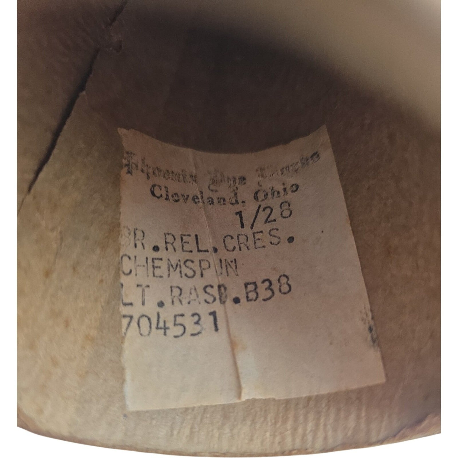 Vintage 1980s Phoenix Dye Works 1/28 Acrylic Yarn Cone Rasp B38 704531