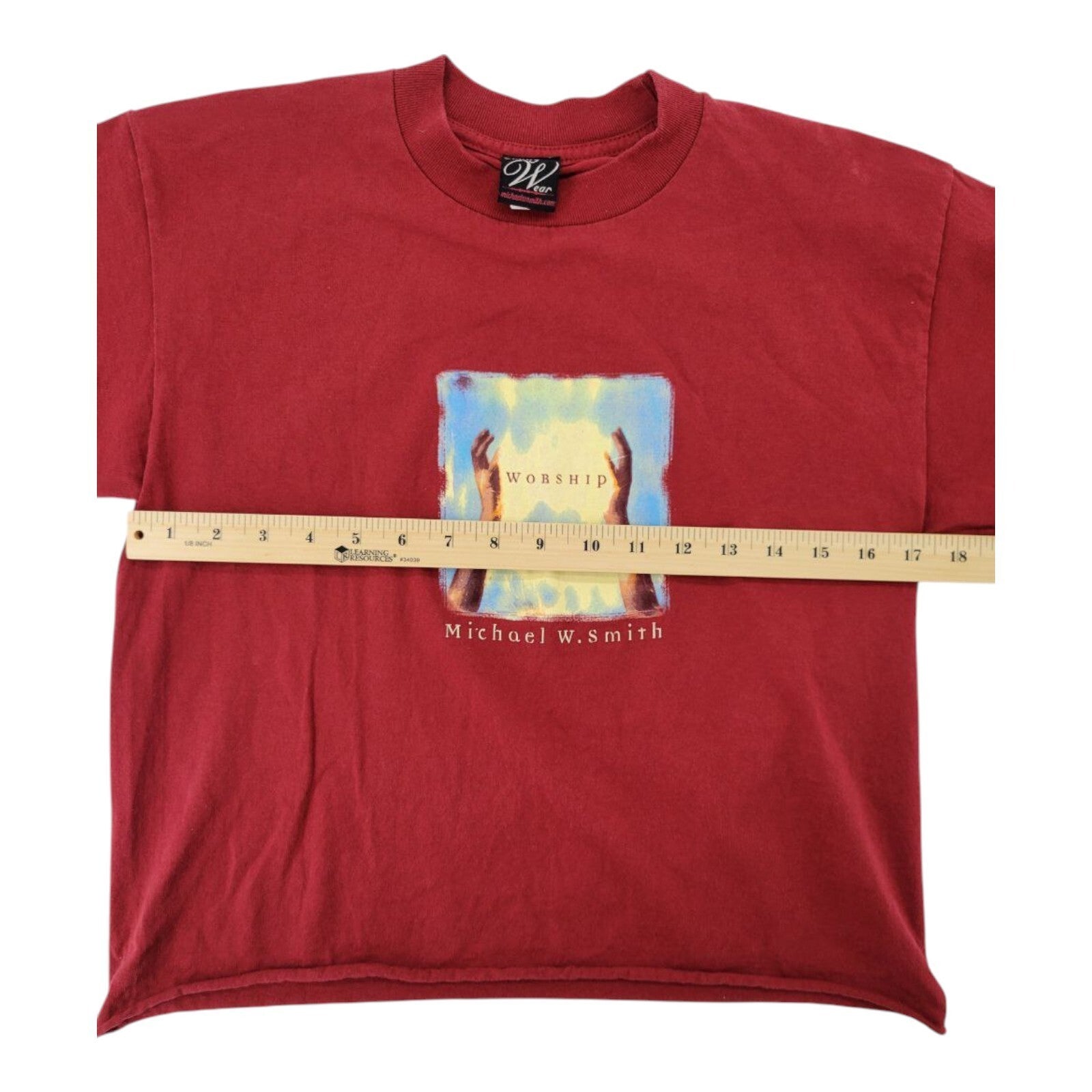 Smitty Wear Michael W Smith Worship Tour Shirt Red Size M