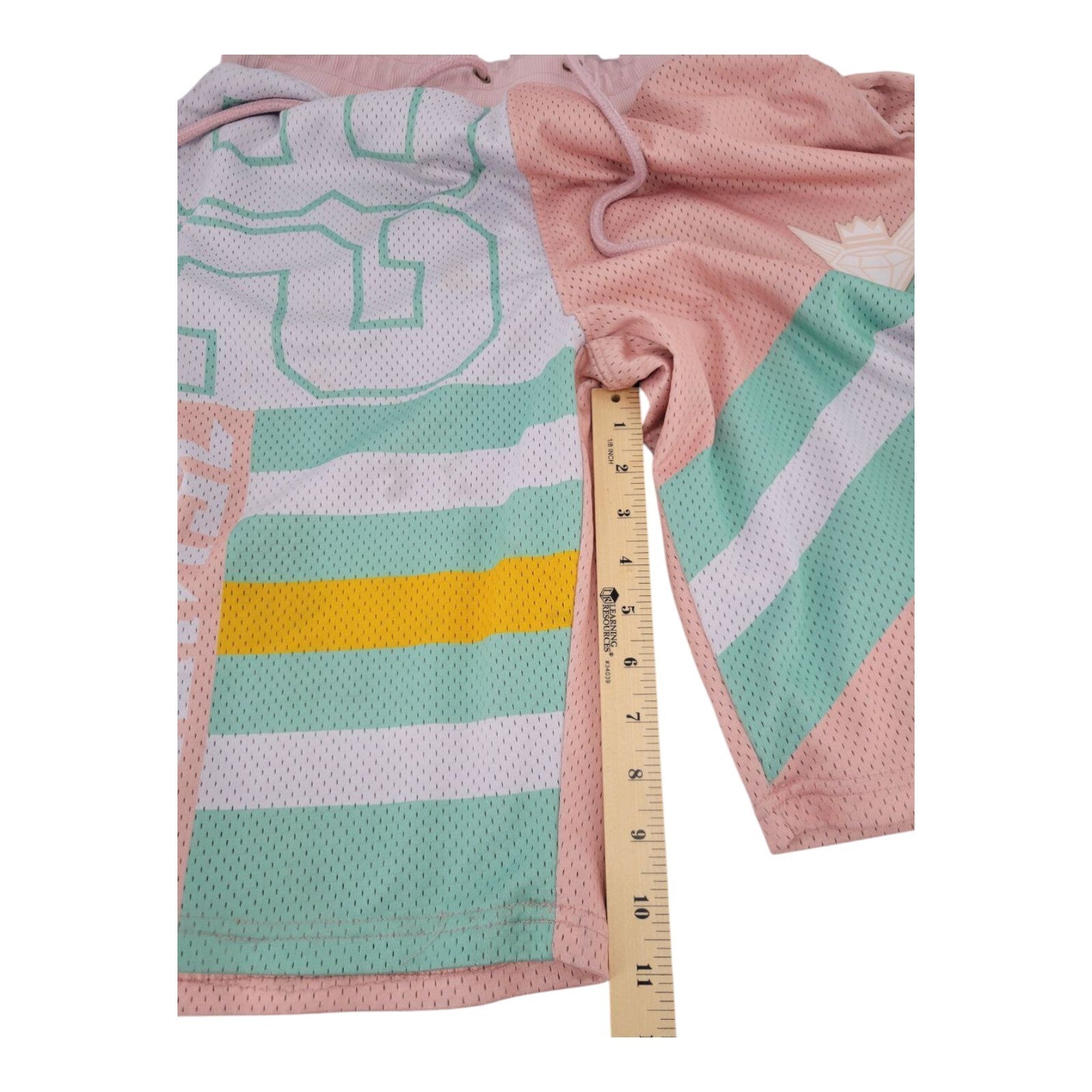 Jewel House Mesh Shorts Multicolor Drawstring Athletic Streetwear Size XL
