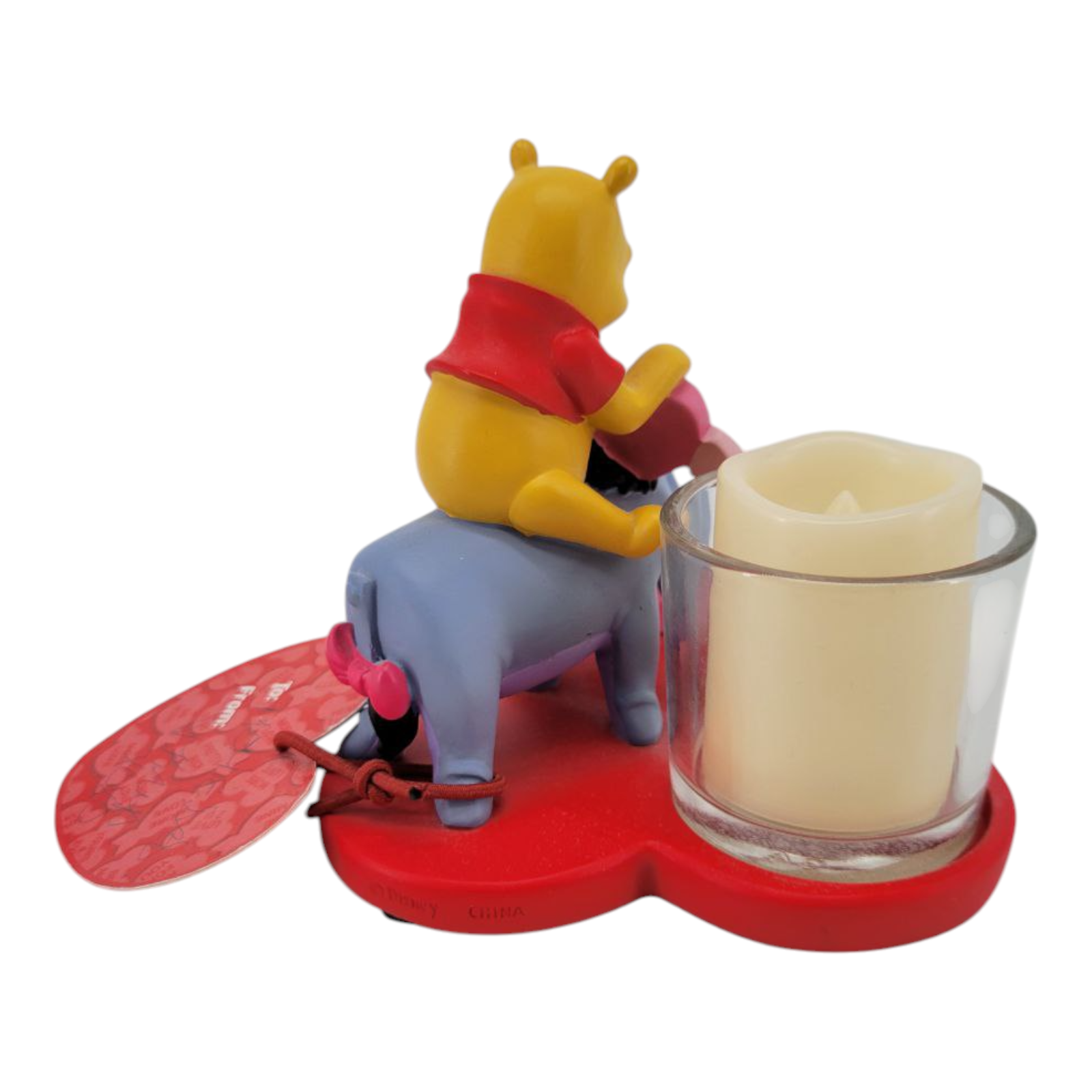 Disney Winnie the Pooh Valentine Heart Candle Holder Pals 4 Ever