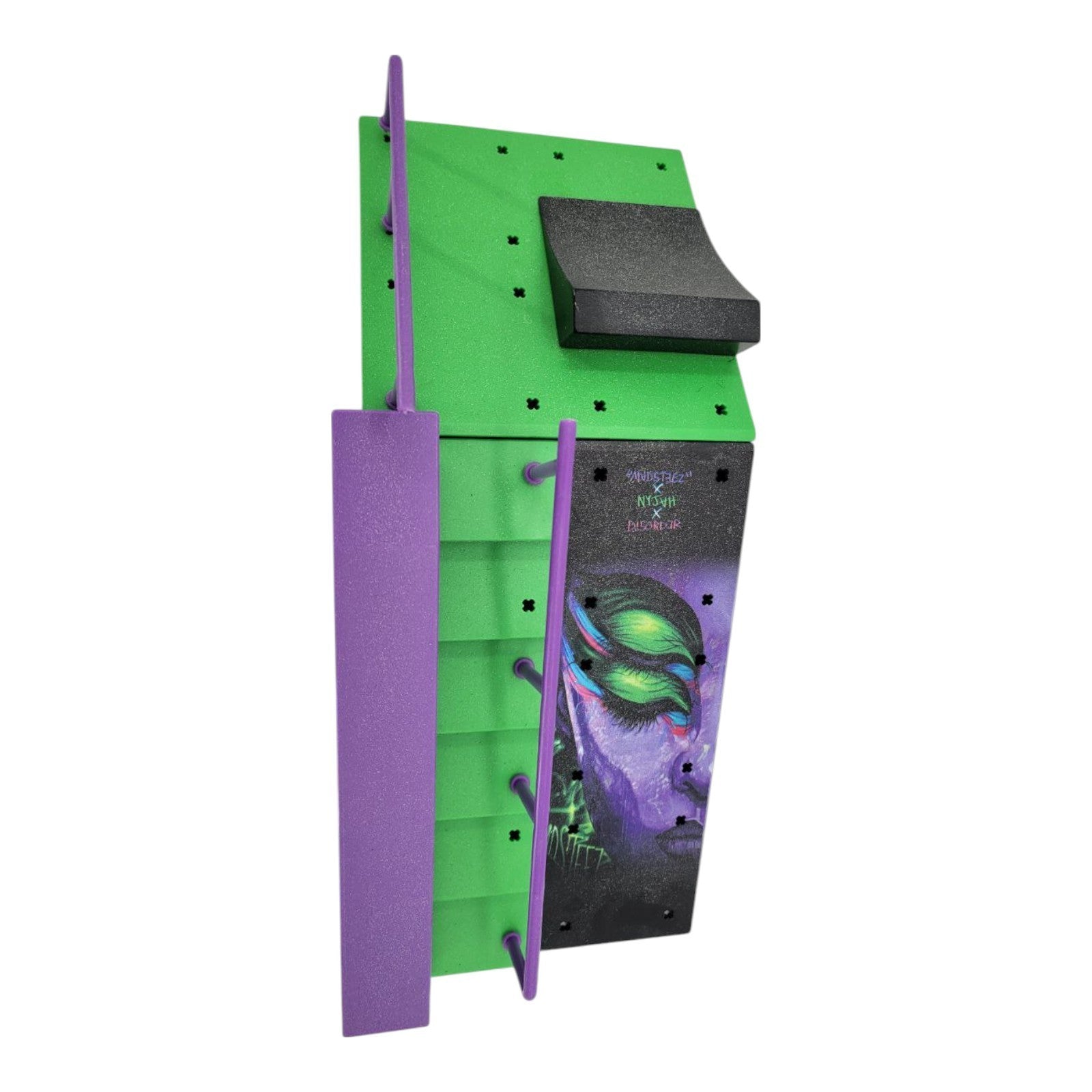 Tech Deck Nyjah Rail Shredded Disorder Skatepark Set w/ 3 Boards