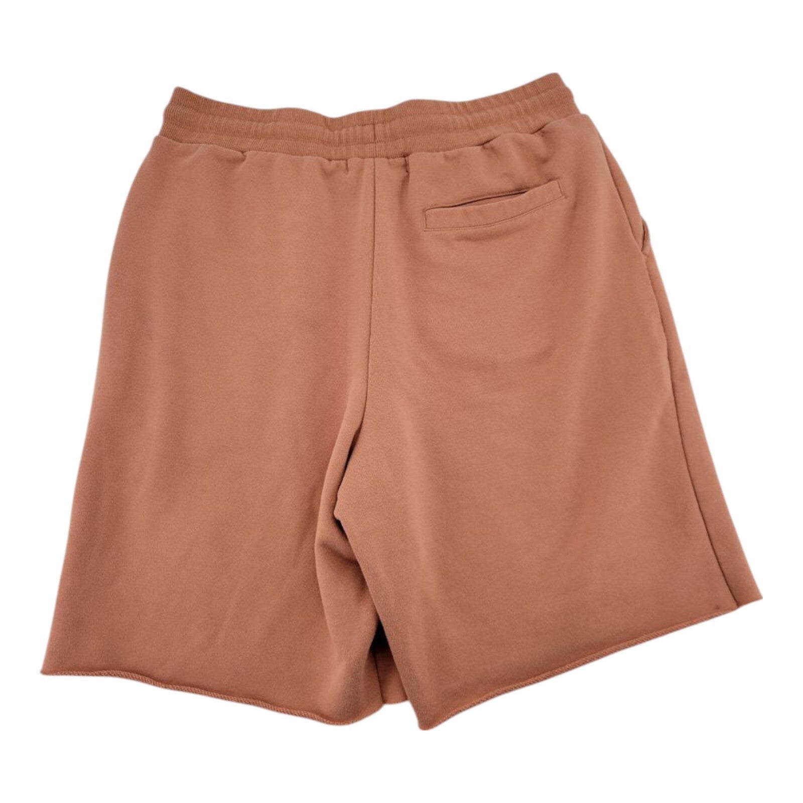 Forever 21 Distressed Sweat Shorts Mens Tan Brown Drawstring Waist Size L