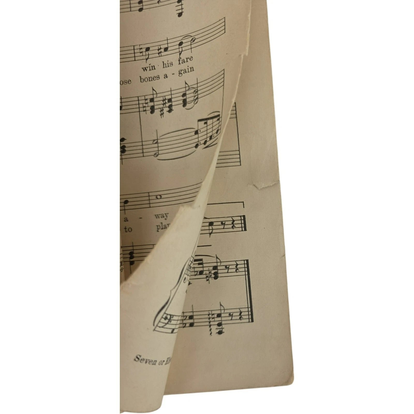Vintage 1923 Sheet Music 7 or 11 My Dixie Pair o Dice by Brown & Donaldson