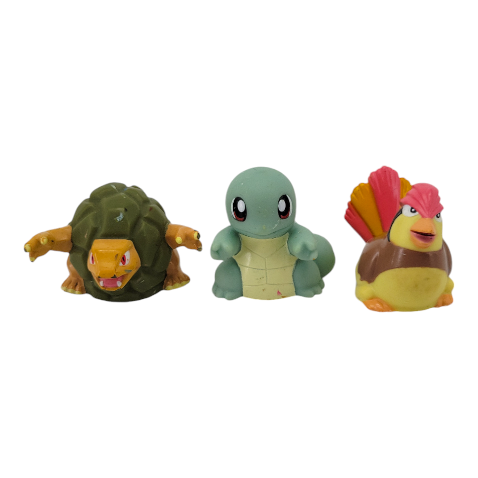 1999 Nintnendo Oddzon Inc Pokemon Squirtle Pidgeotto Golem Roller Slider Toy