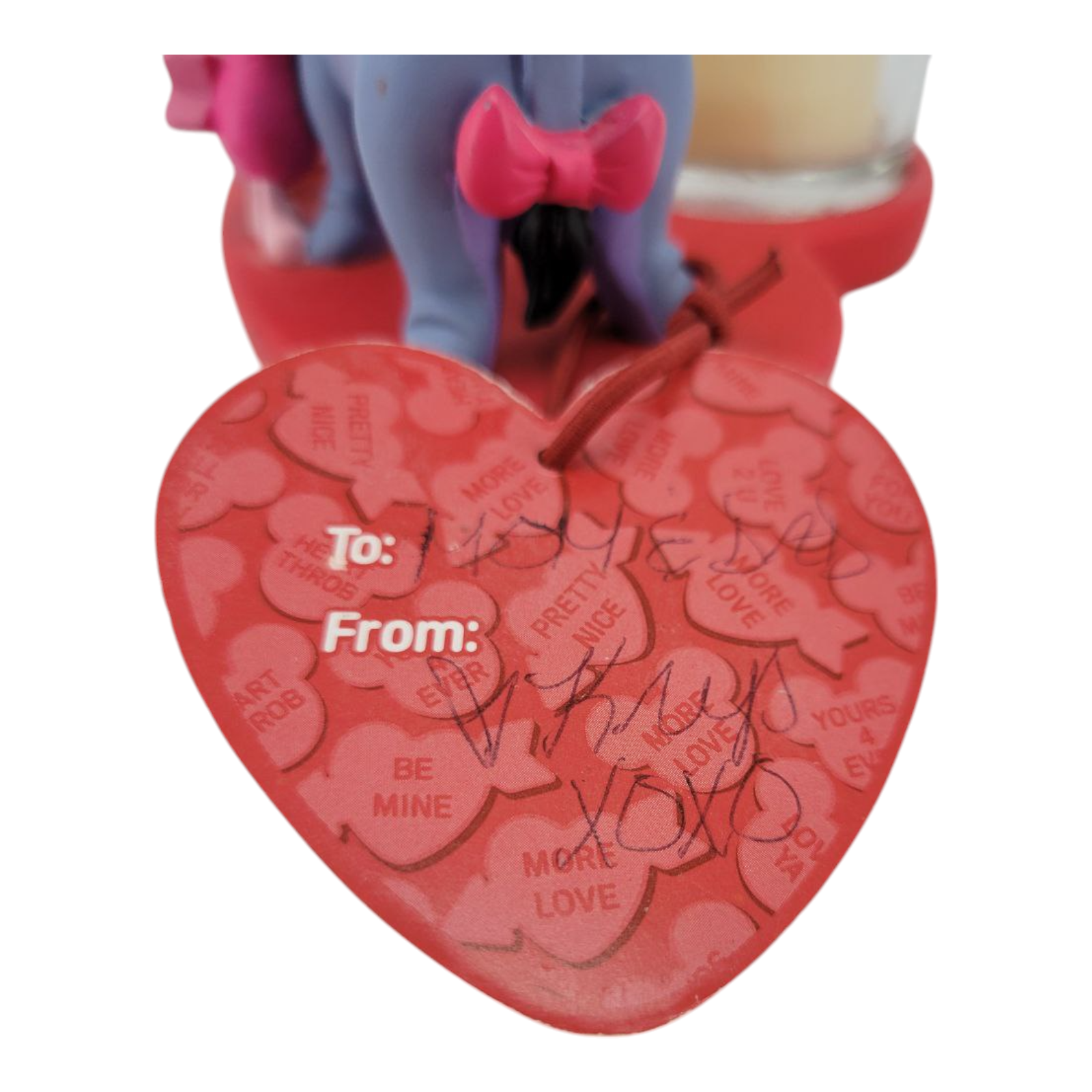 Disney Winnie the Pooh Valentine Heart Candle Holder Pals 4 Ever