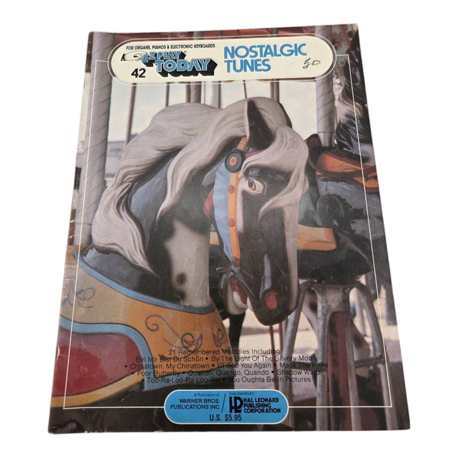 EZ Play Today 42 Nostalgic Tunes for Organs Pianos & Electronic Keyboards