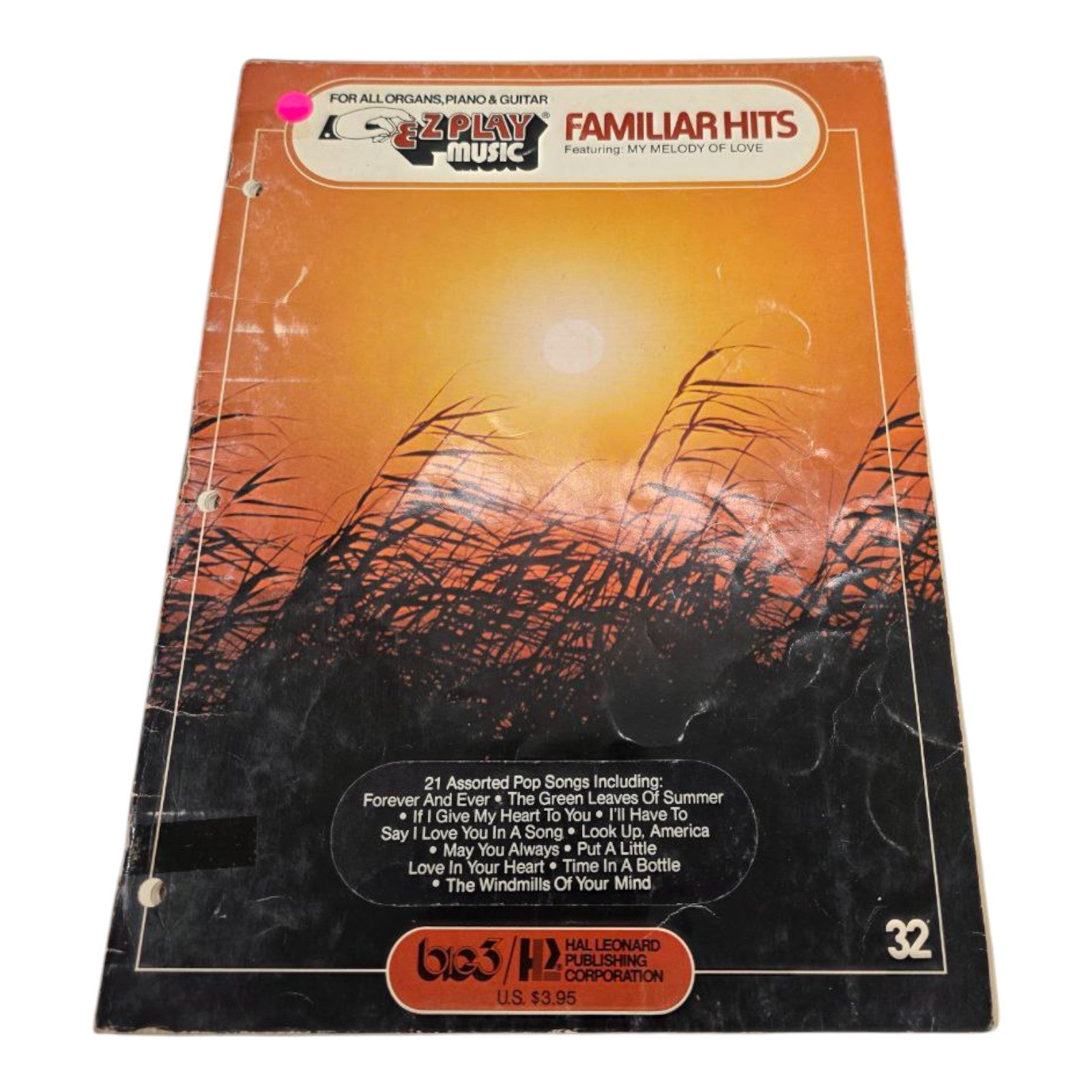 EZ Play Music Familiar Hits Featuring My Melody of Love Vintage Music Book