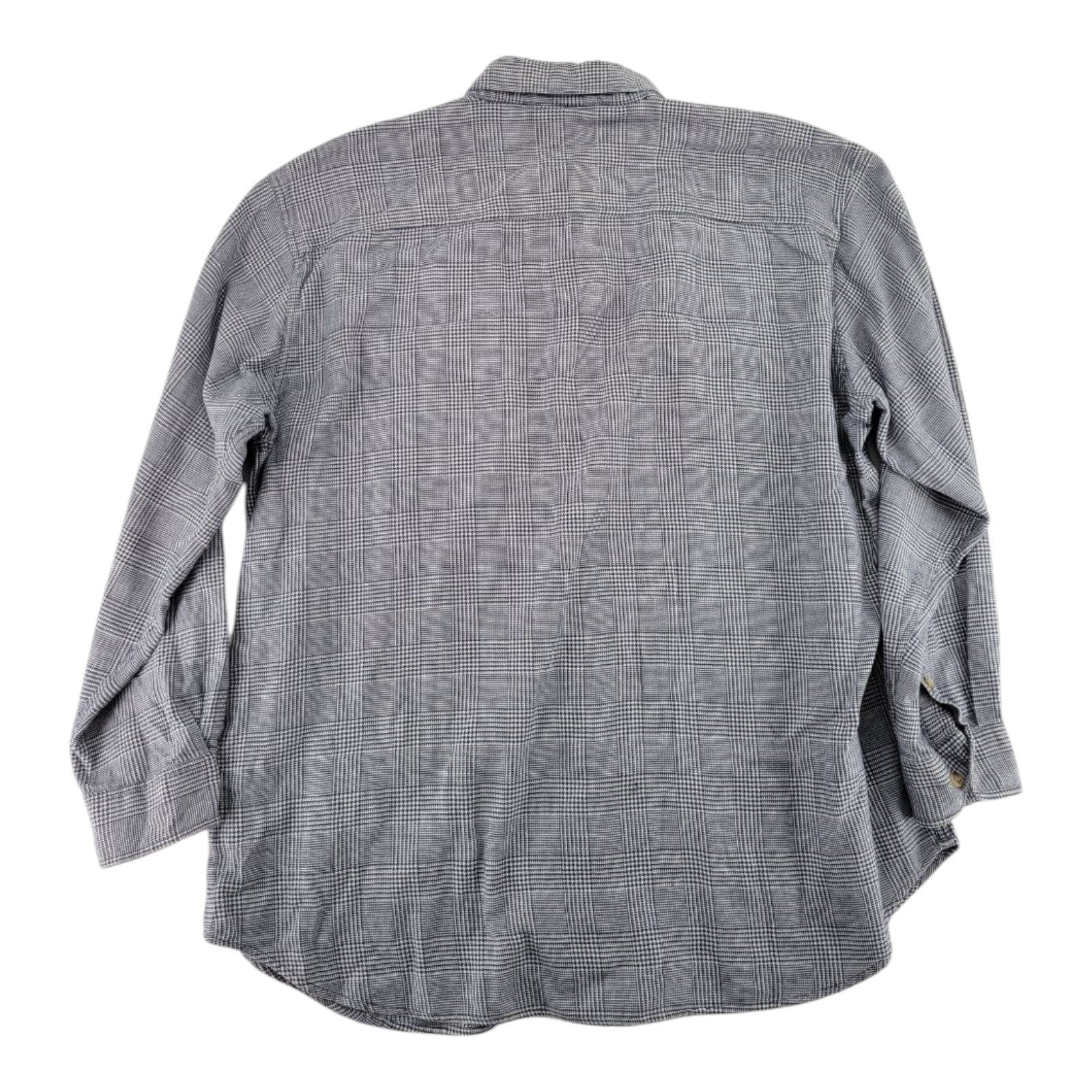 Lee Sport Cleveland Indians Plaid Button Down Shirt Long Sleeve Size XL