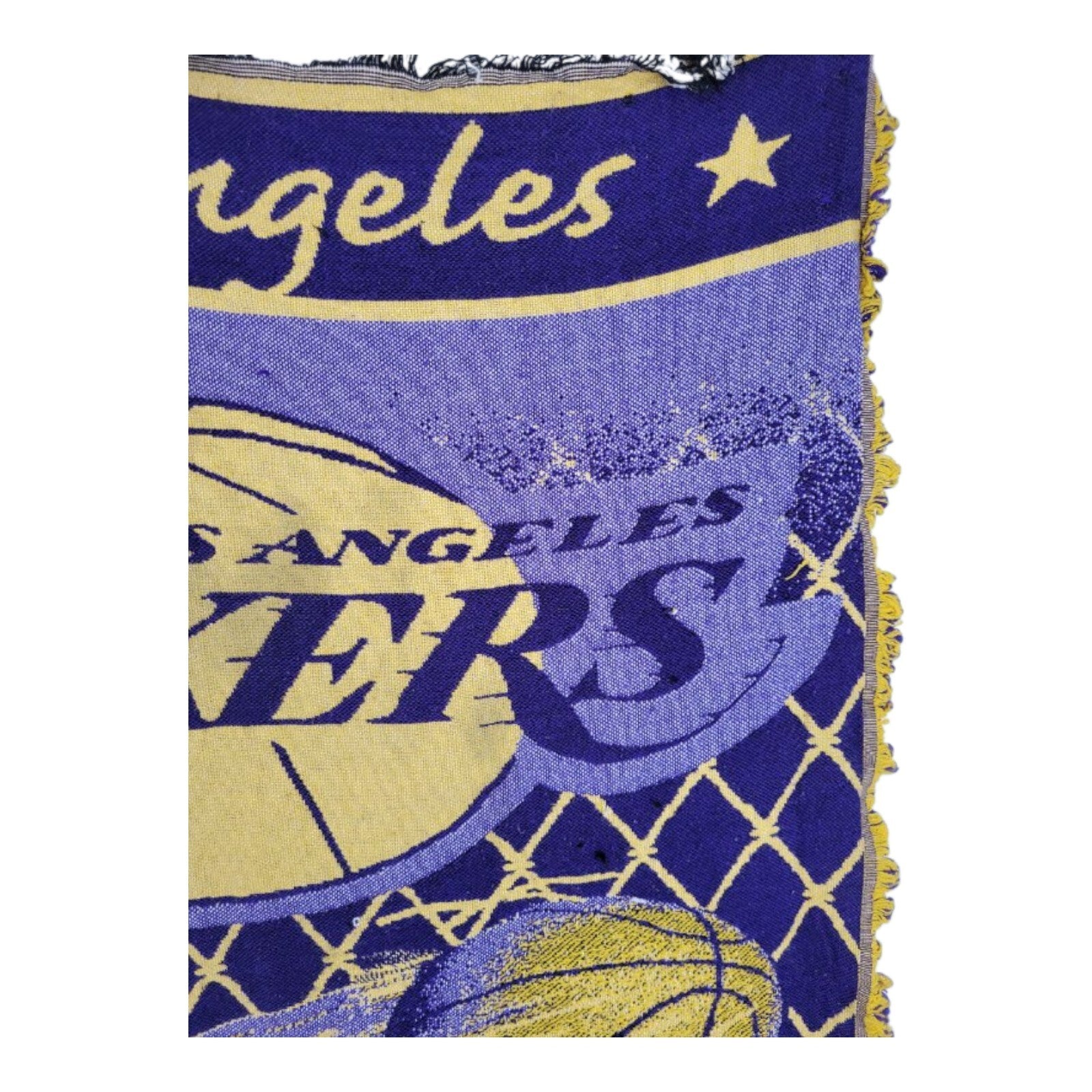 The Northwest Company Los Angeles Lakers Woven Throw Blanket Vintage