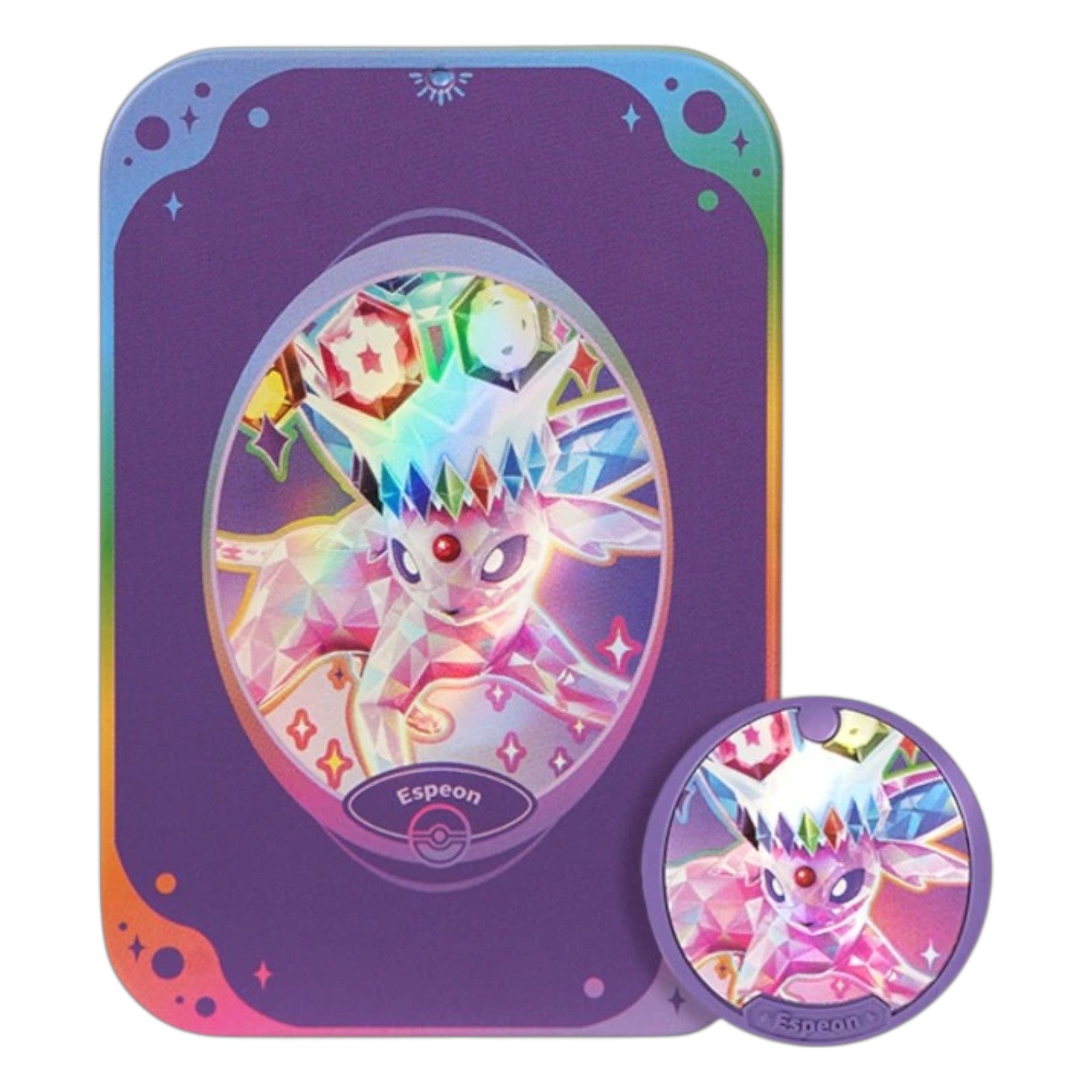 Pokemon TCG Chinese Terastal Gathering Metal Storage Tin Espeon