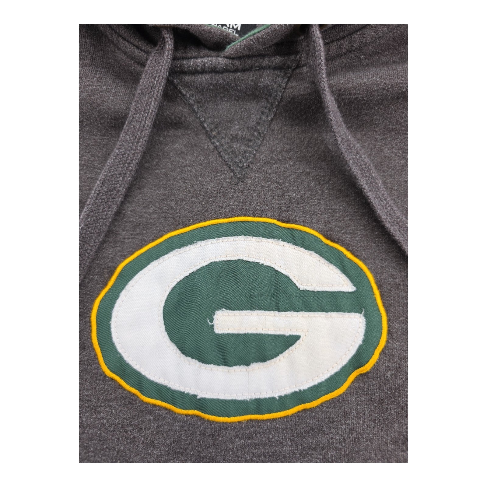NFL Team Apparel Green Bay Packers Hoodie Men’s L Gray Green Pullover