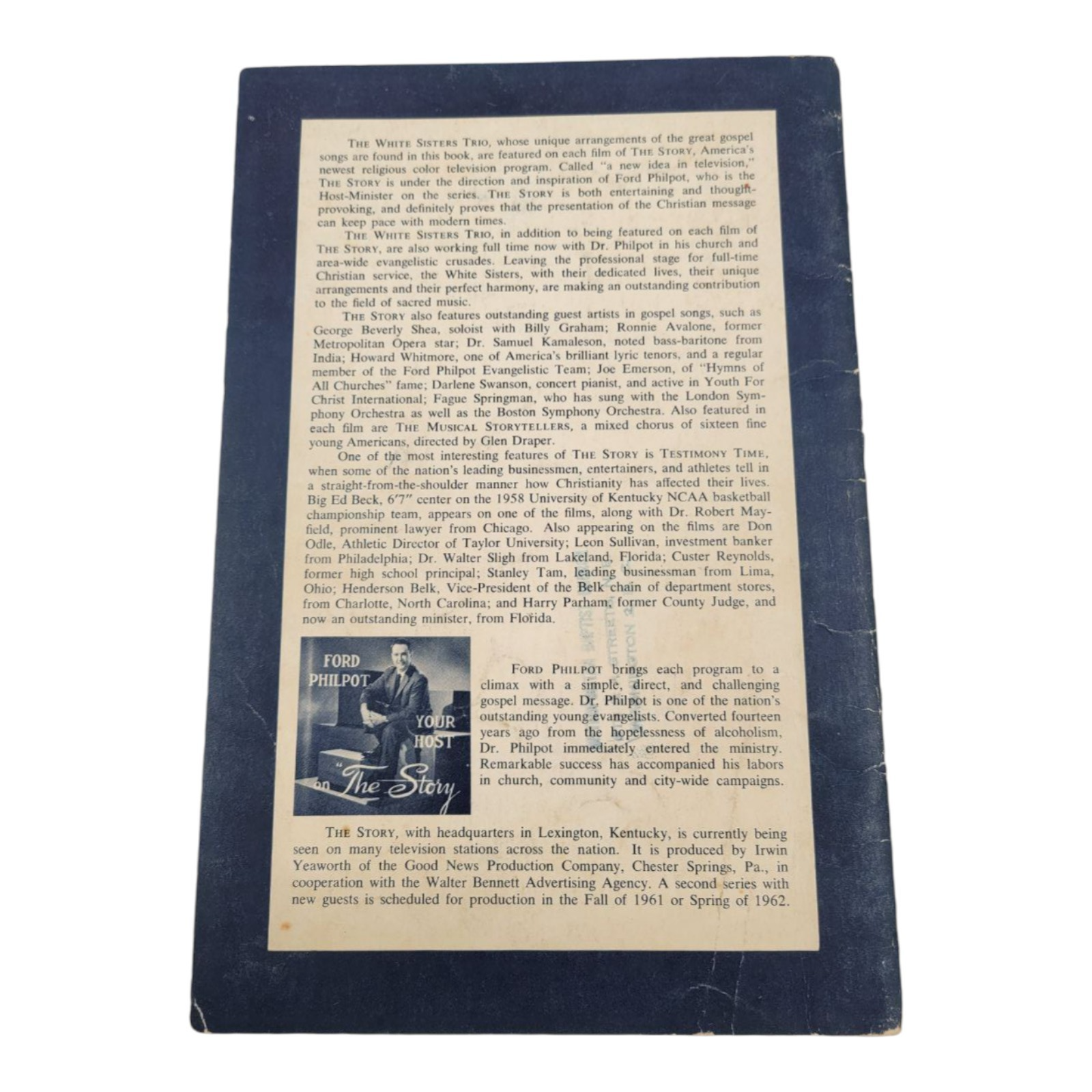 The White Sisters Special Trio Arrangements SingSpiration Songbook Sheet Music