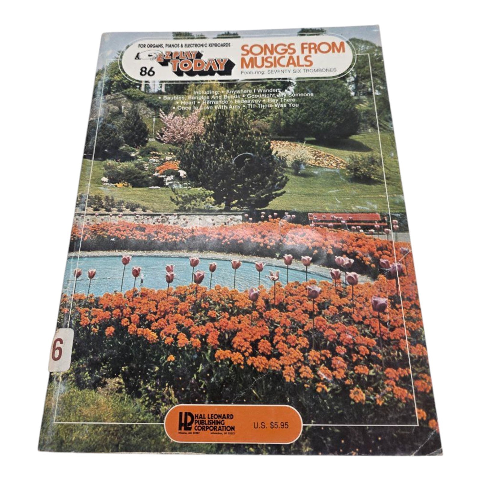 EZ Play Today 86 Songs from Musicals Feat. Seventy Six Trombones Music Book Vtg