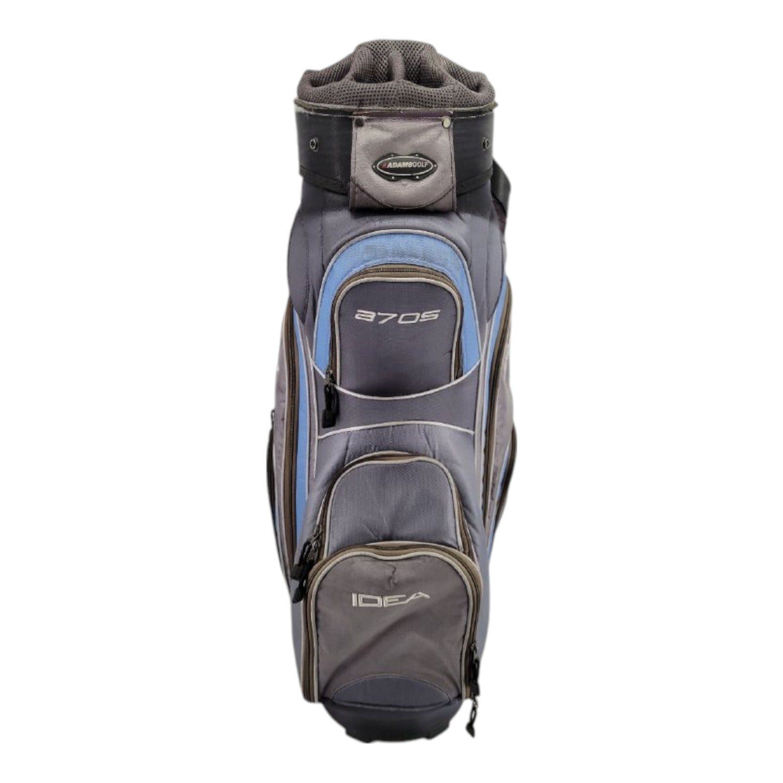 Adams Golf Idea A7OS Gray Blue 14 Way Cart Golf Bag Golf Bag