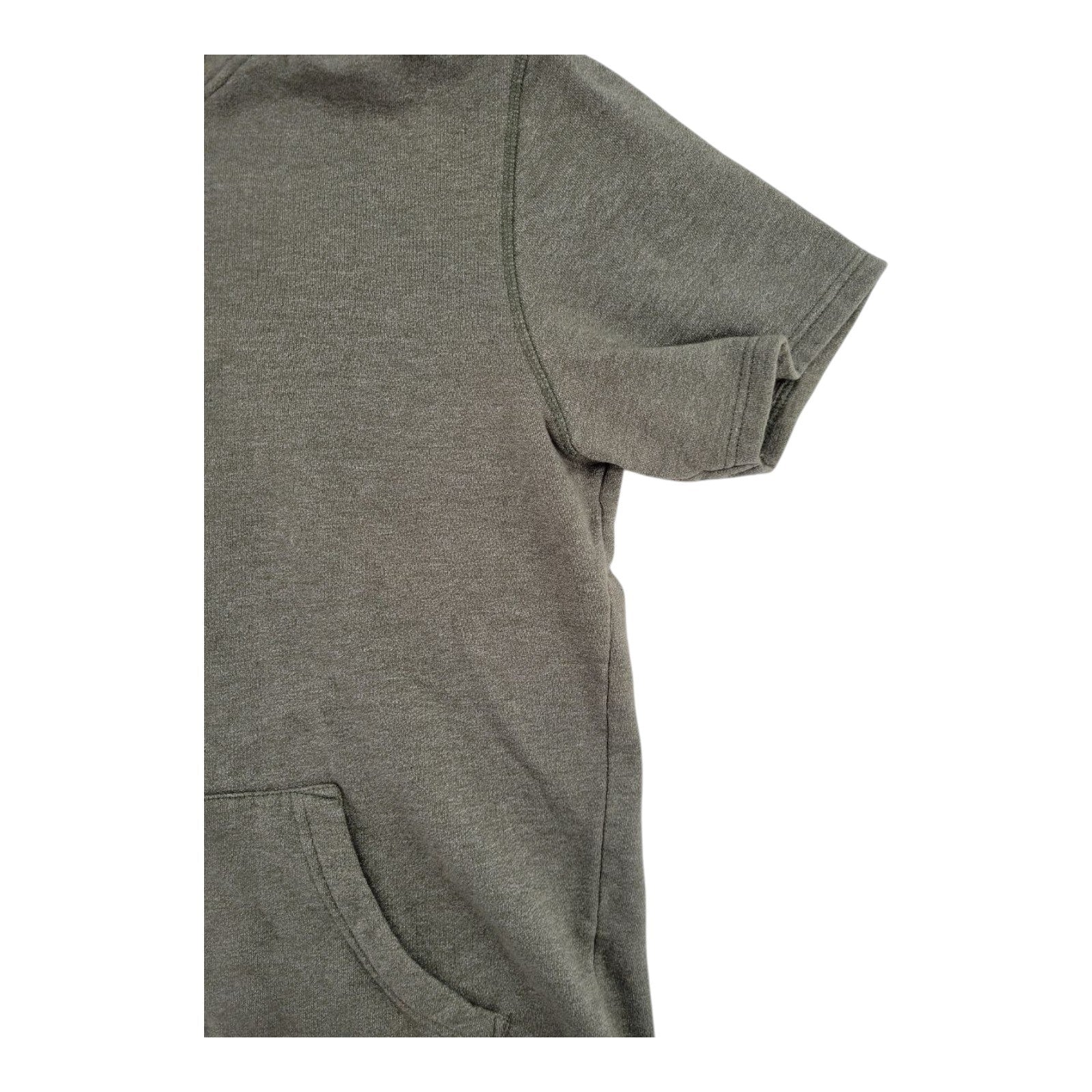 Libertador New York City Short Sleeve Hoodie Olive Green S Longer Length