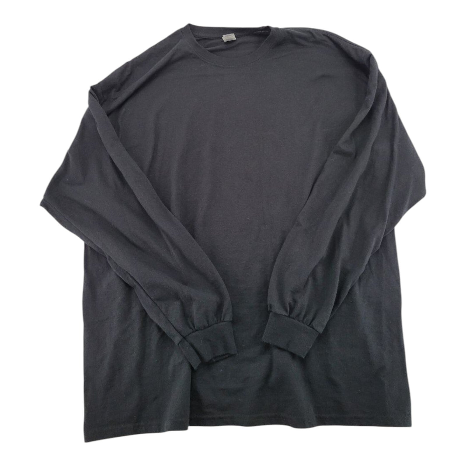 Gildan DryBlend Mens Black Long Sleeve Crew Neck T-Shirt Size 2XL