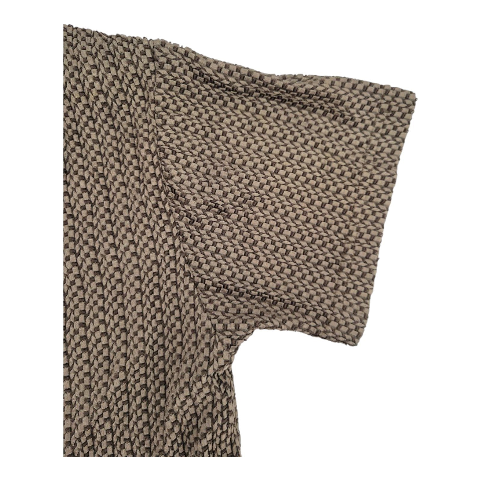 Positano by Charlie Lapson City Collection Brown Retro Textured Button Shirt 2X