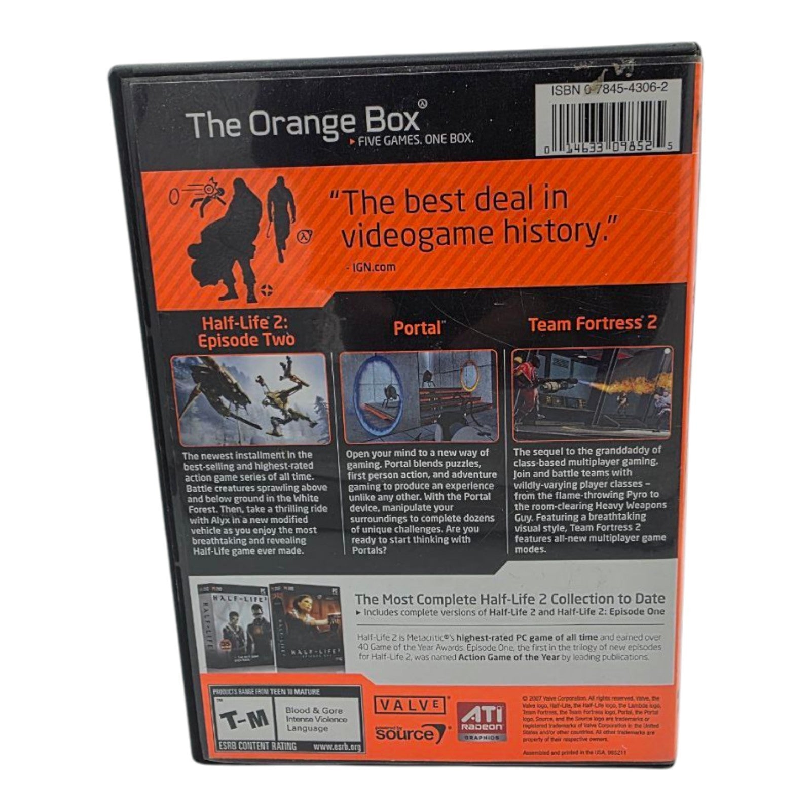 The Orange Box PC Half-Life 2 Episode Two Team Fortress 2 Portal 2007 Complete