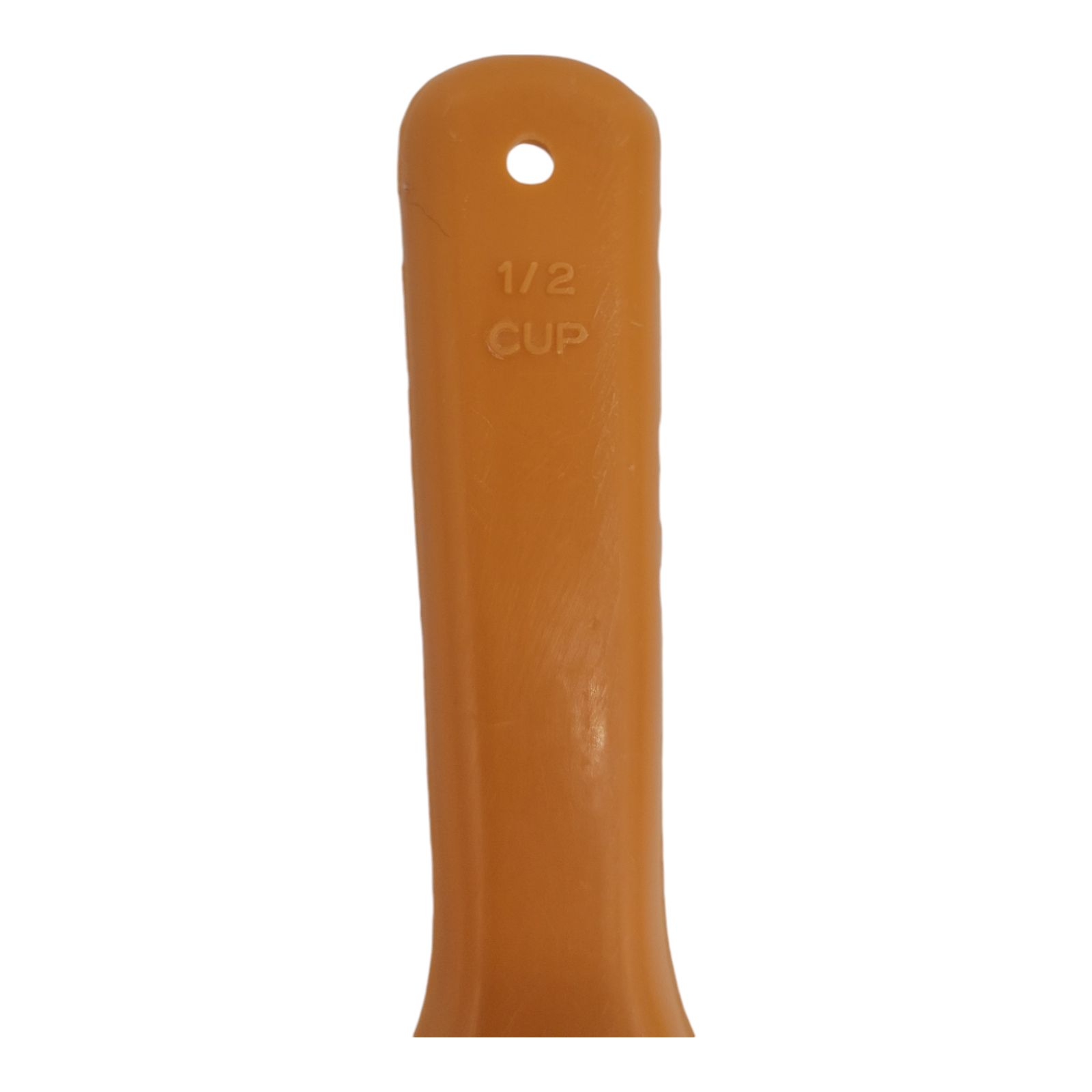 Vintage Plastic Measuring Cup Orange 1/2 Cup