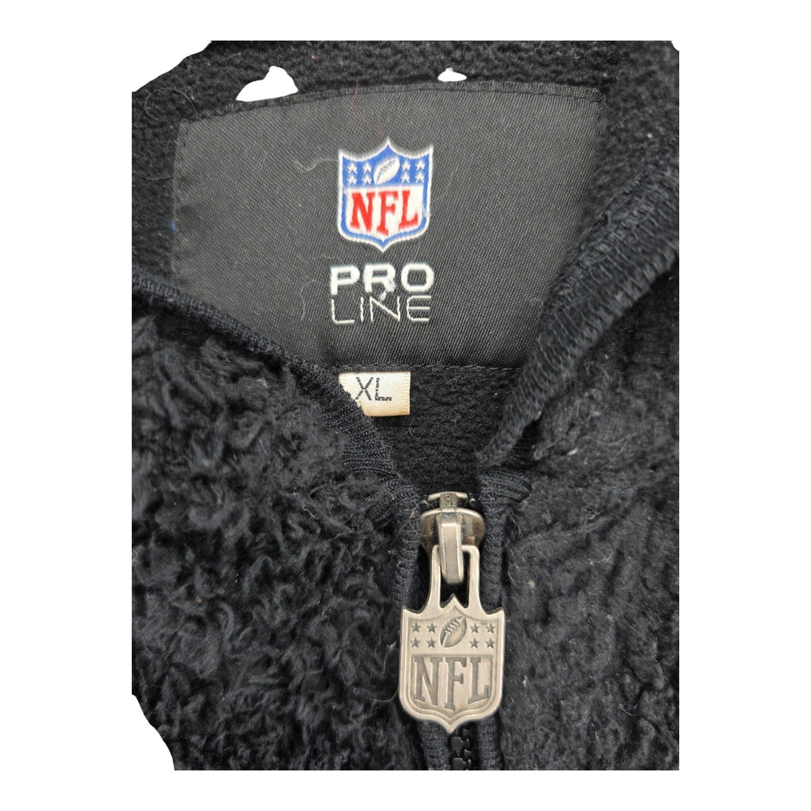 NFL Pro Line New York Giants Sherpa Fleece Hoodie Jacket Black Men’s XL