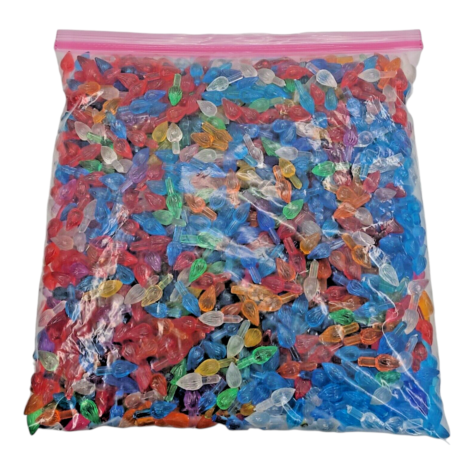 2.5 lbs Med-Large Plastic Twist Lights Bulbs for Ceramic Christmas Tree