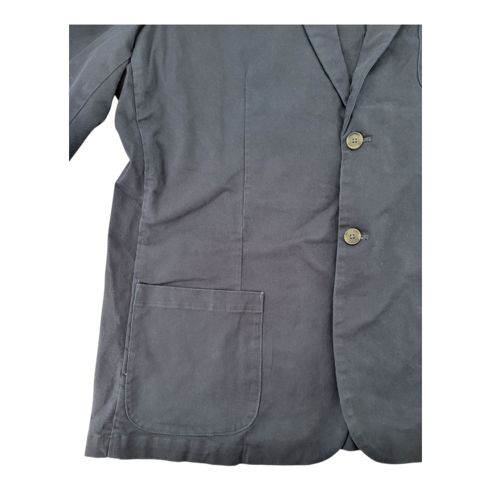 Goodthreads Men's Navy 2-Button Blazer Jacket Casual Cotton Size XXL Tall