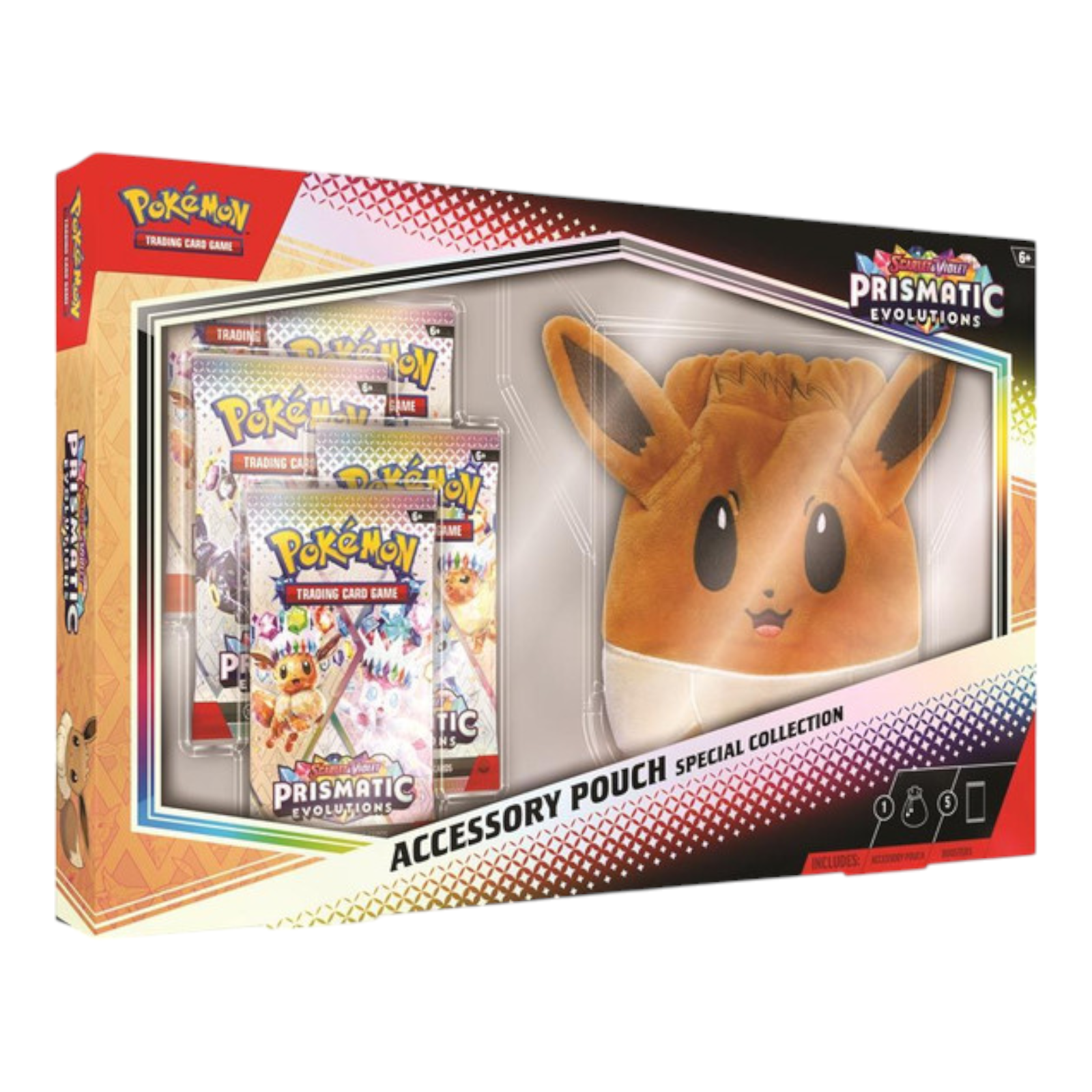pokémon trading card game eevee v powers tin Pokémon TCG S&V 8.5 Prismatic Evolutions Accessory Pouch Special Colle