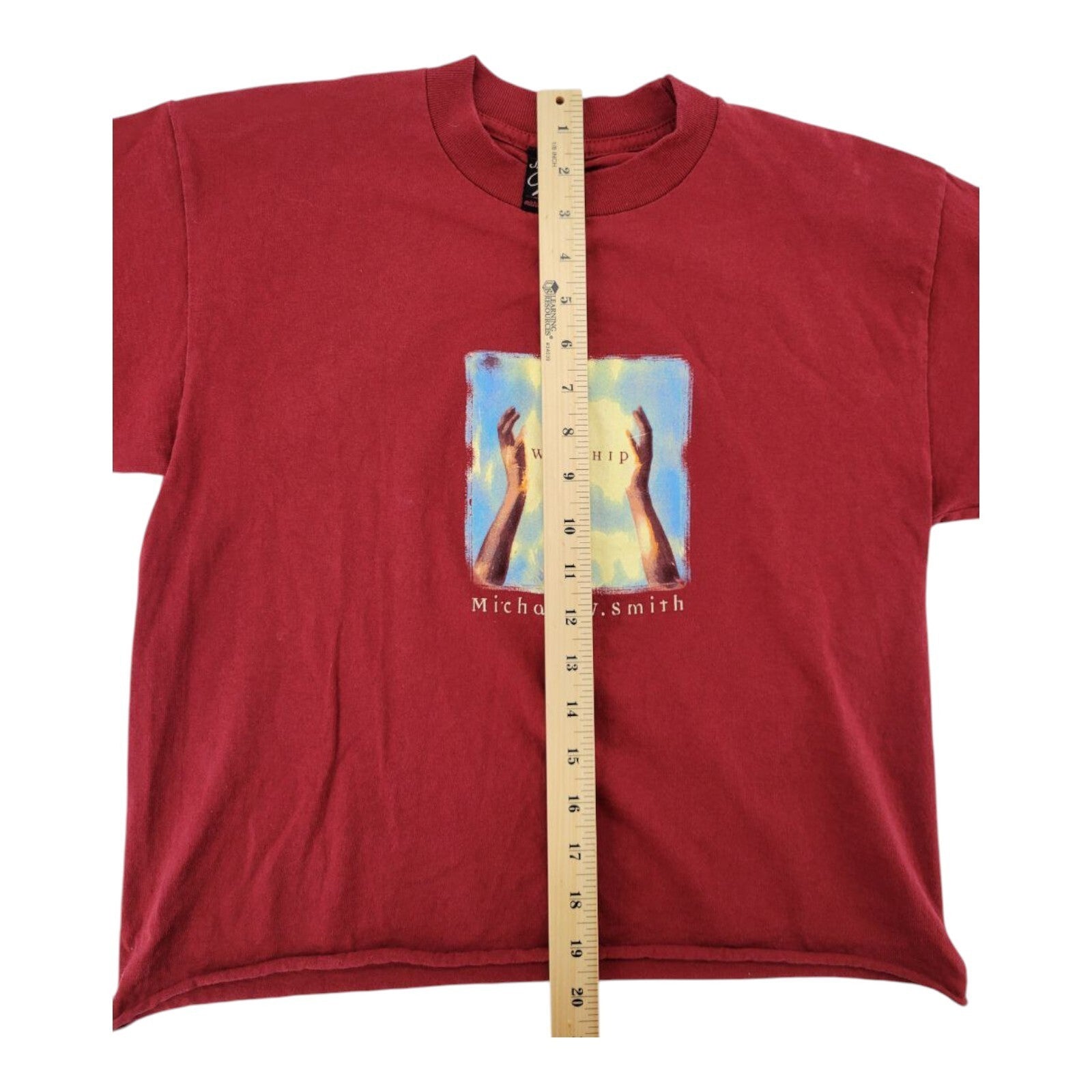 Smitty Wear Michael W Smith Worship Tour Shirt Red Size M