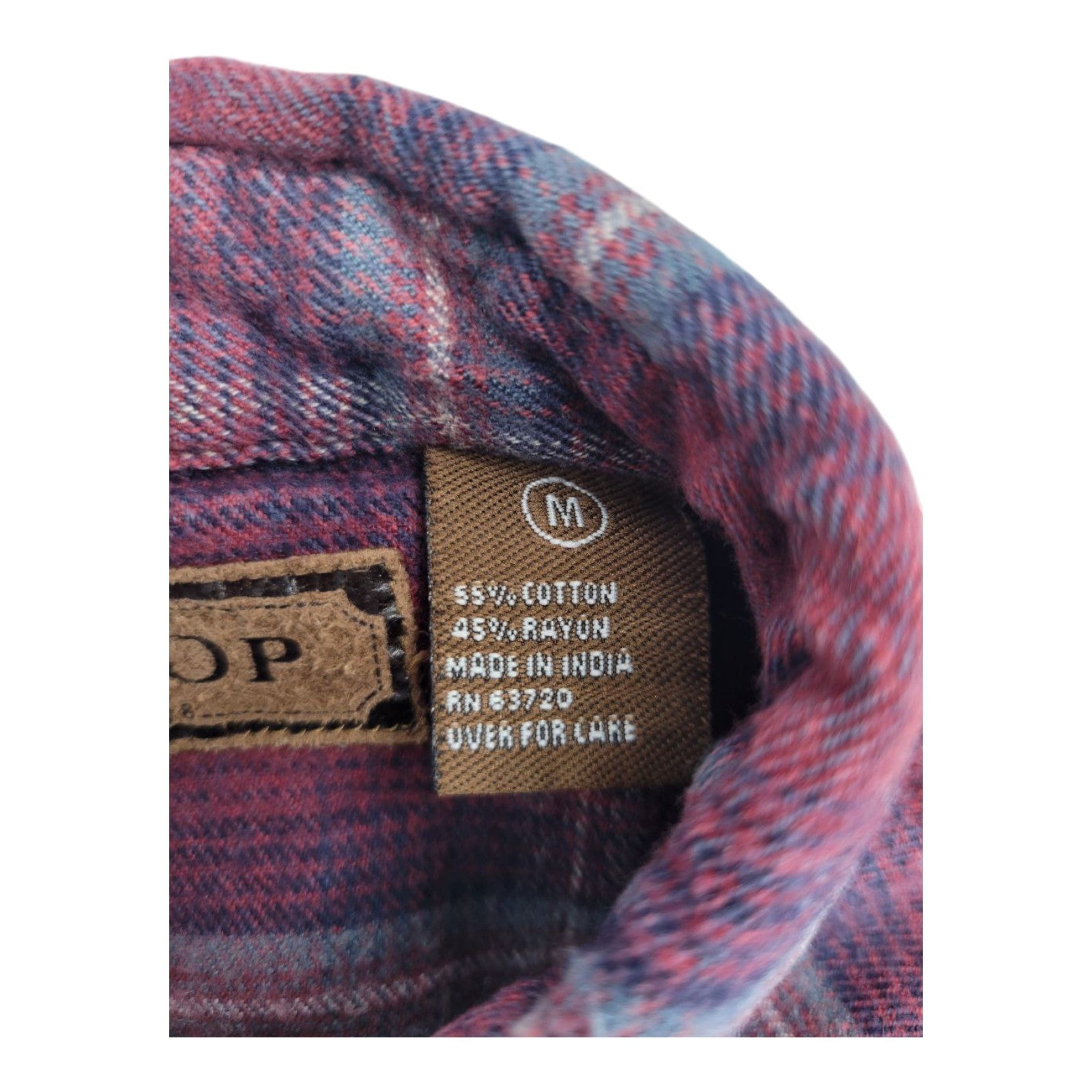 Gallop Men's Red Plaid Western Pearl Snap Flannel Shirt Size M