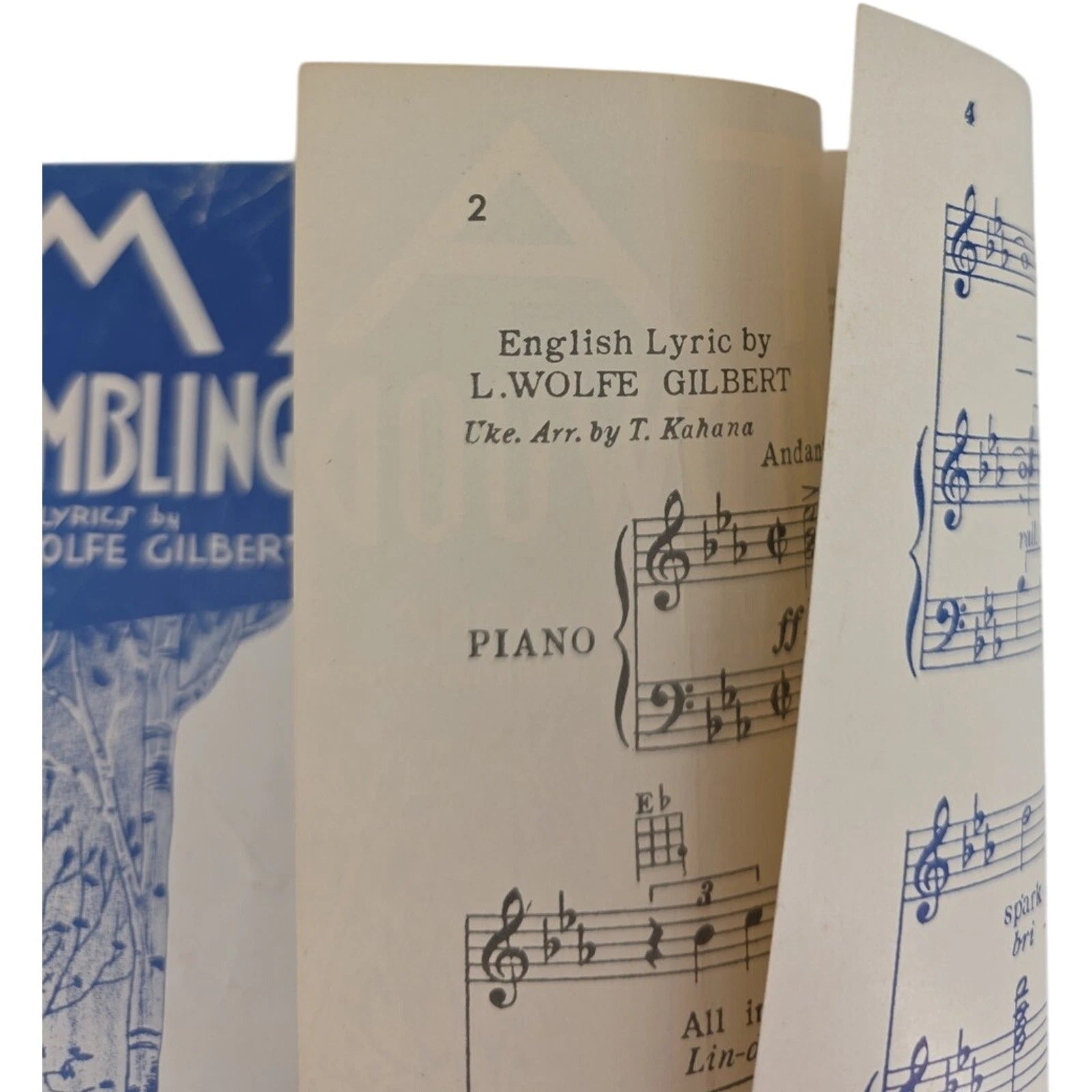Marta Rambling Rose of the Wildwood Sheet Music 1931 & 1932 Tony Martin Vintage