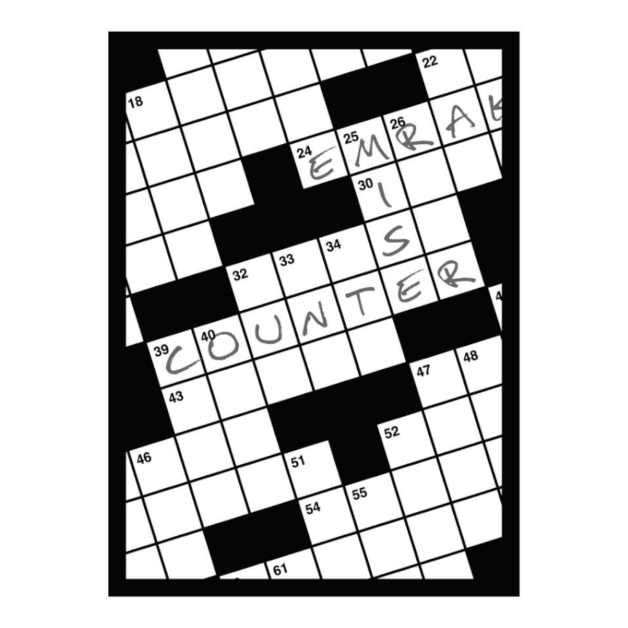 Legion Supplies Crossword Deck Protector Sleeves 50 Count Matte Finish