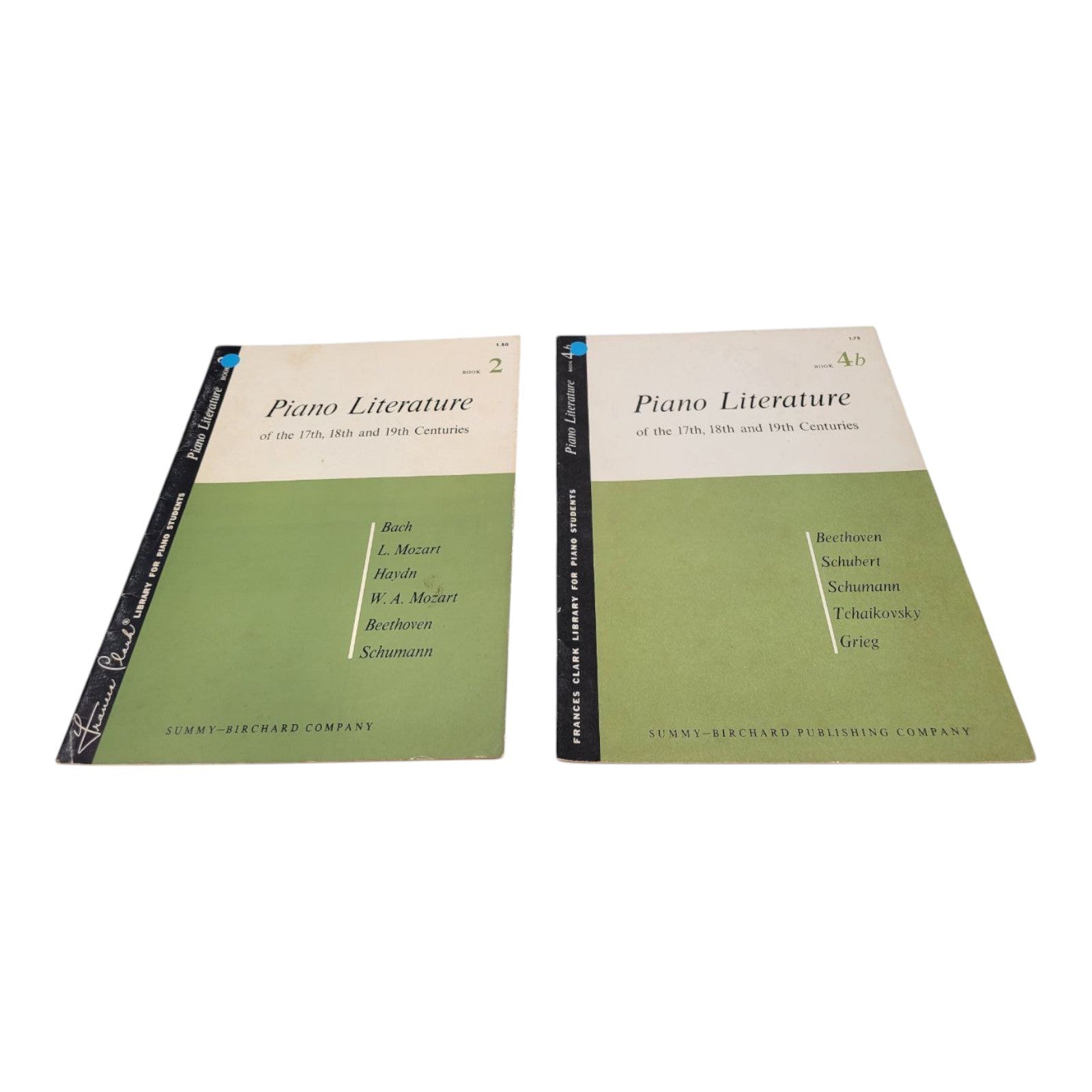 Frances Clark Piano Literature Book 2 and 4B Summy Birchard Publishing Set