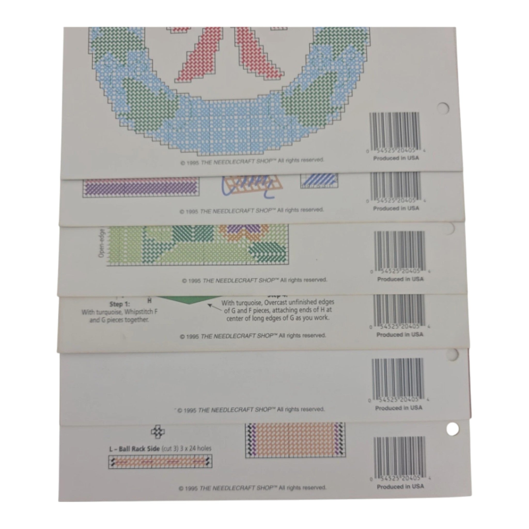 Lot of 8 Needlecraft Shop Plastic Canvas Pattern Booklets Cross Stitch Crafts