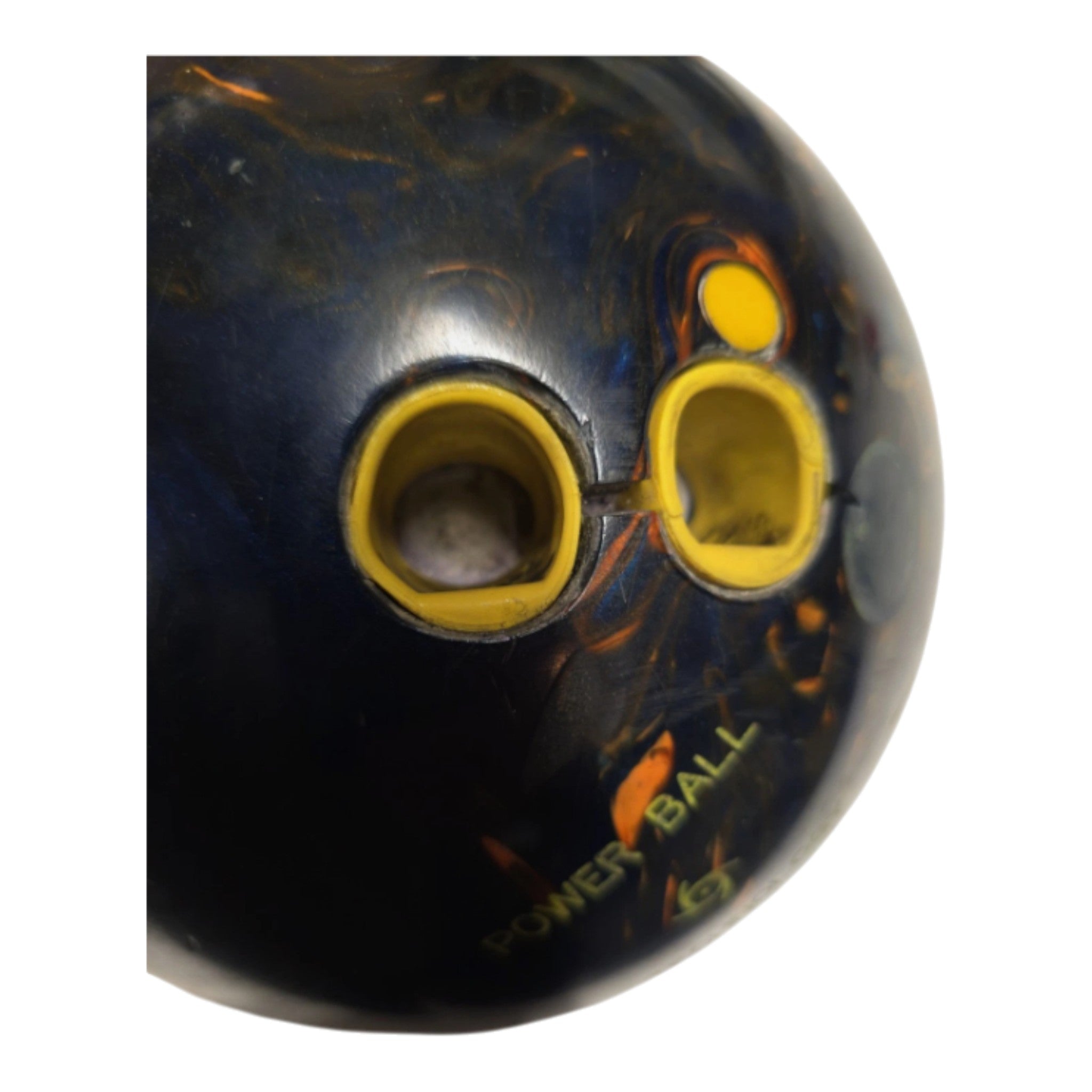 Storm Eraser PBT Power Ball Technology Bowling Ball Blue Orange Swirl Made in US