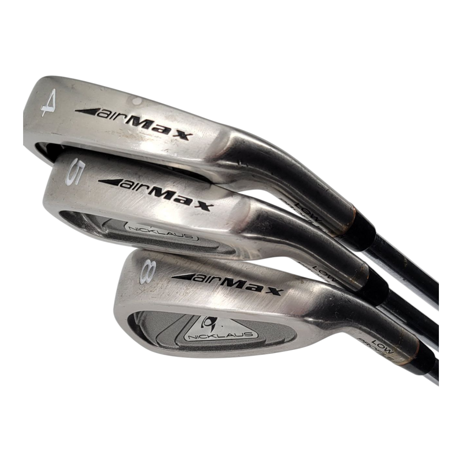 Nicklaus AirMax Low Profile Iron Set 4 5 8 Iron Set Steel Shaft Chamois Grip