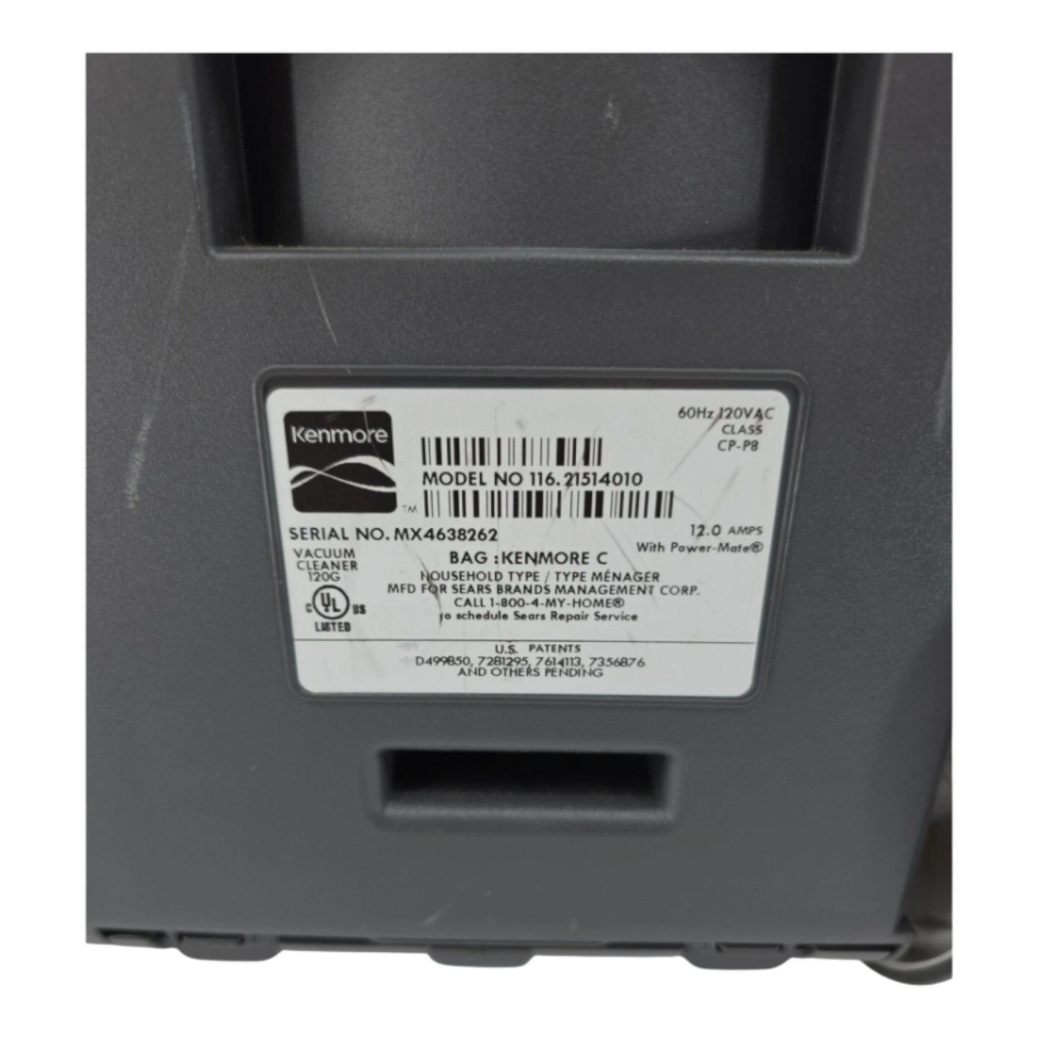 Kenmore Progressive Canister Hepa Vacuum Cleaner All Floors 12 AMP White