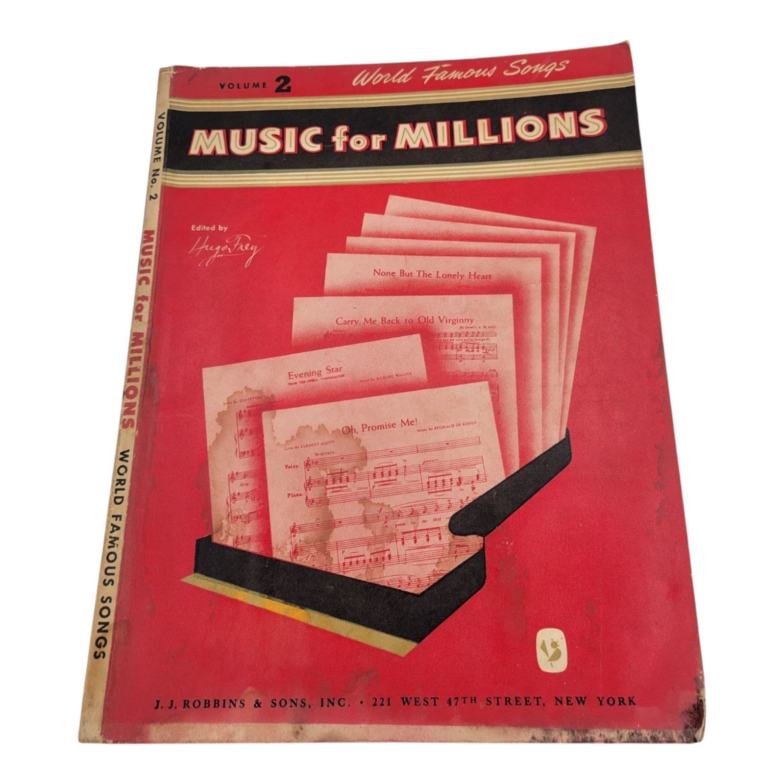 Music For Millions Volume 2 World Famous Songs 1947 Sheet Music Hugo Frey