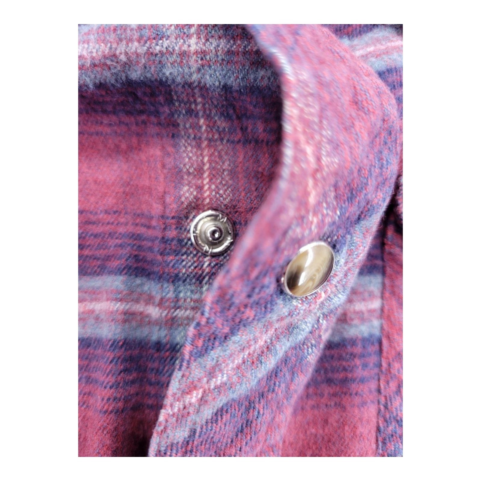 Gallop Men's Red Plaid Western Pearl Snap Flannel Shirt Size M