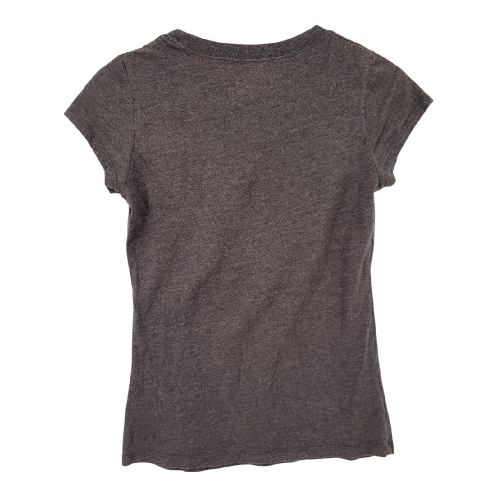 Disney Minnie Mouse Girls T-Shirt Gray Floral Bow Short Sleeves Size Medium