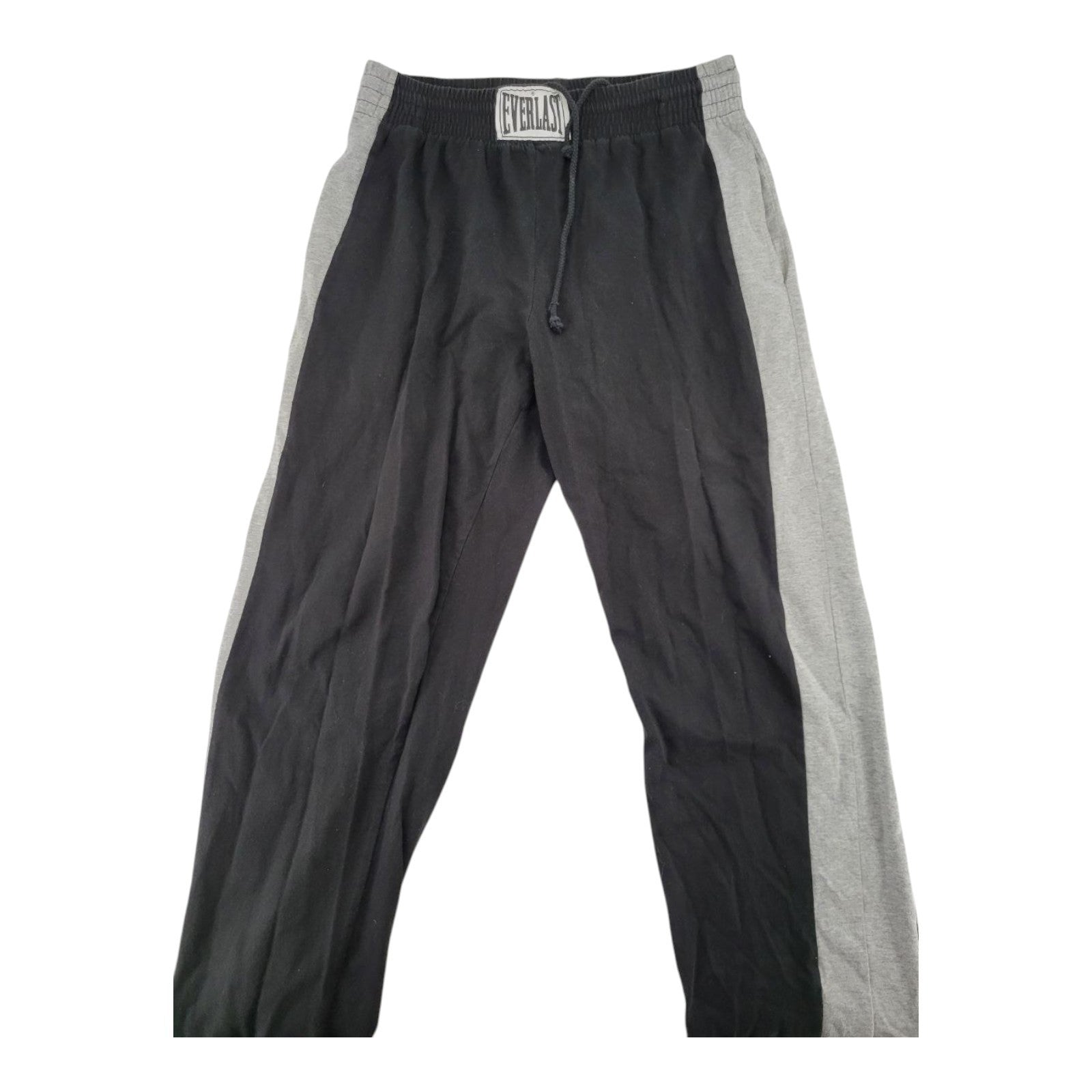 Everlast Black Gray Jogger Athletic Pants Drawstring Elastic Waist Mens Size M