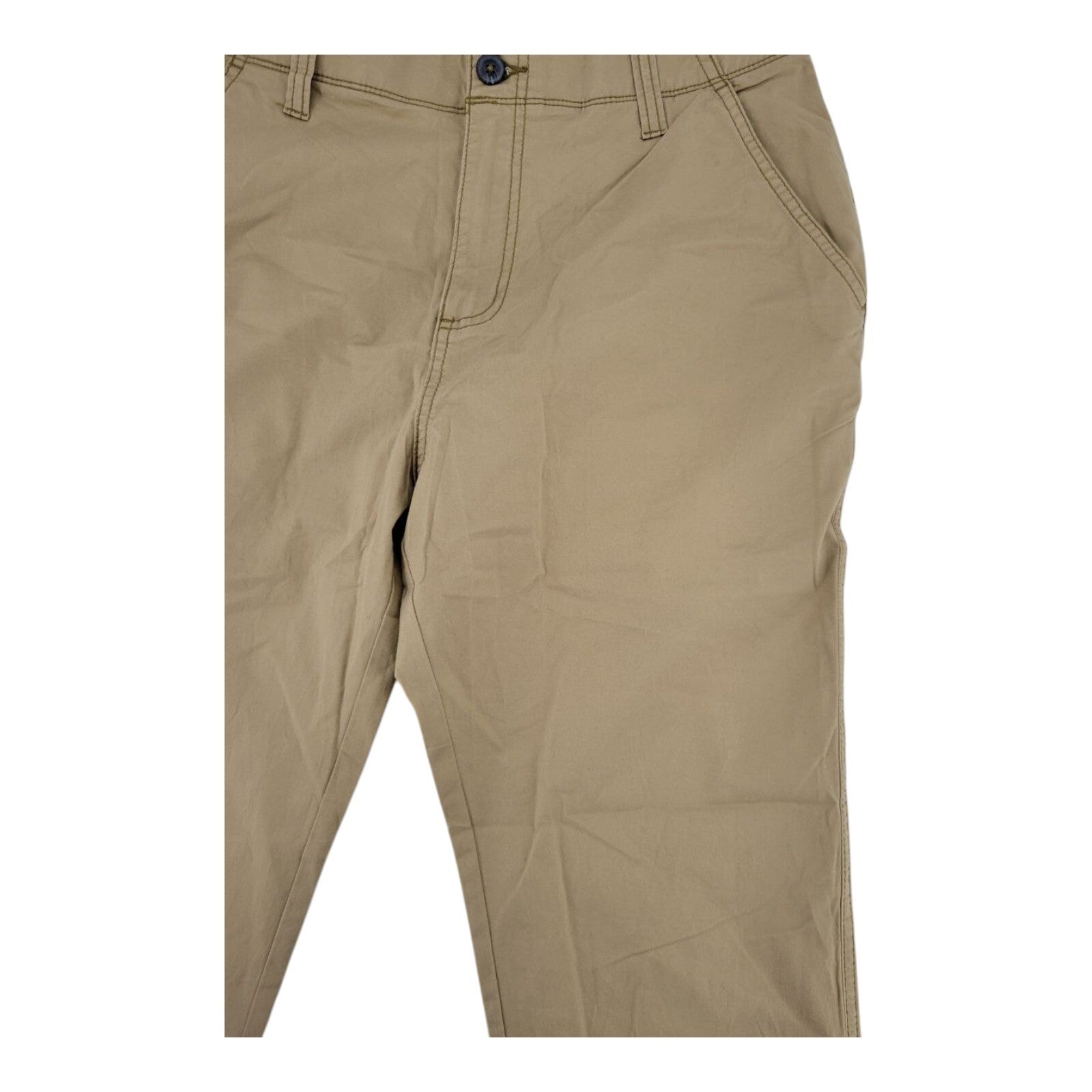 Denali Khaki Chino Pants Mens Flat Front Stretch Casual Size 32x30