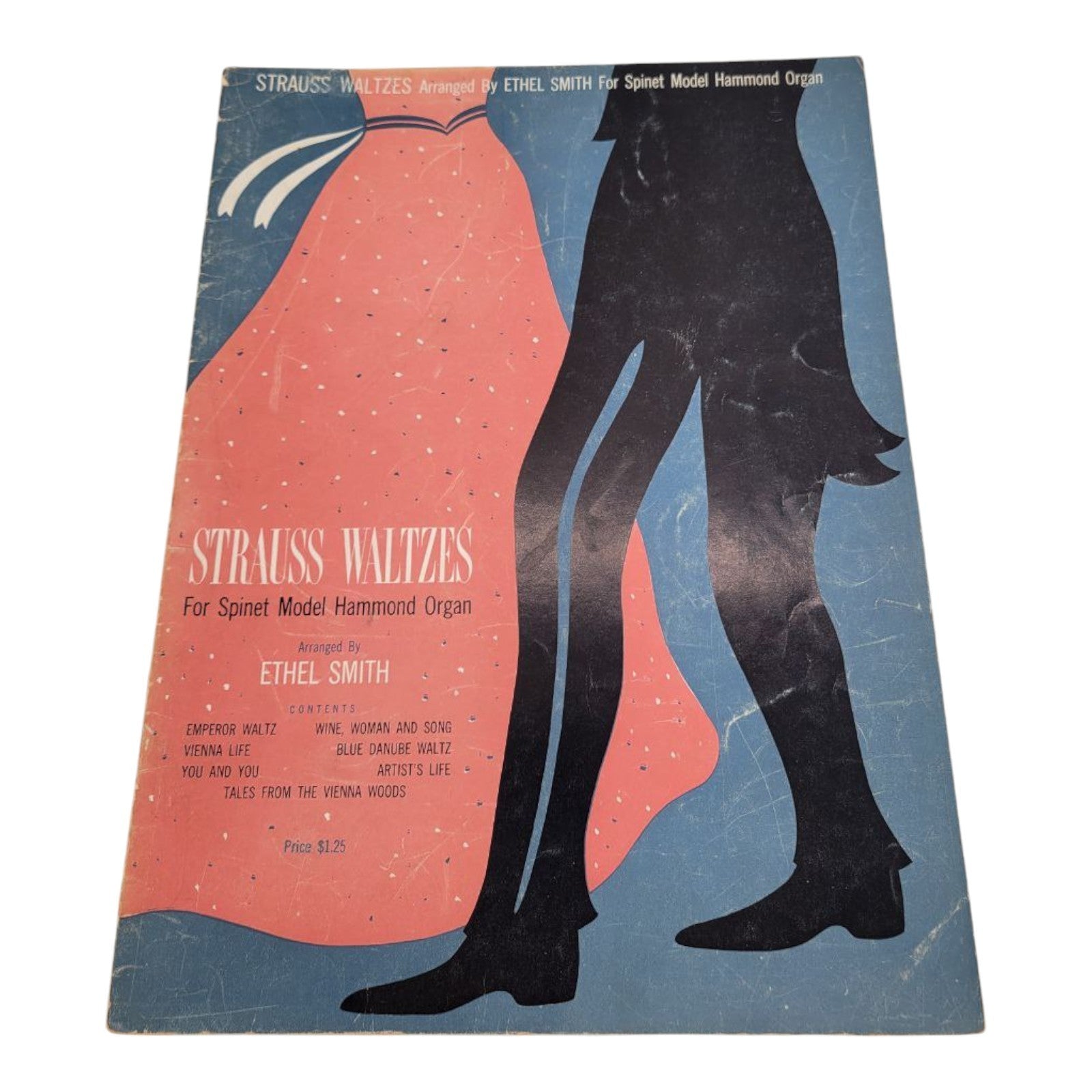 Strauss Waltzes for Spinet Model Hammond Organ Arranged by Ethel Smith 1954