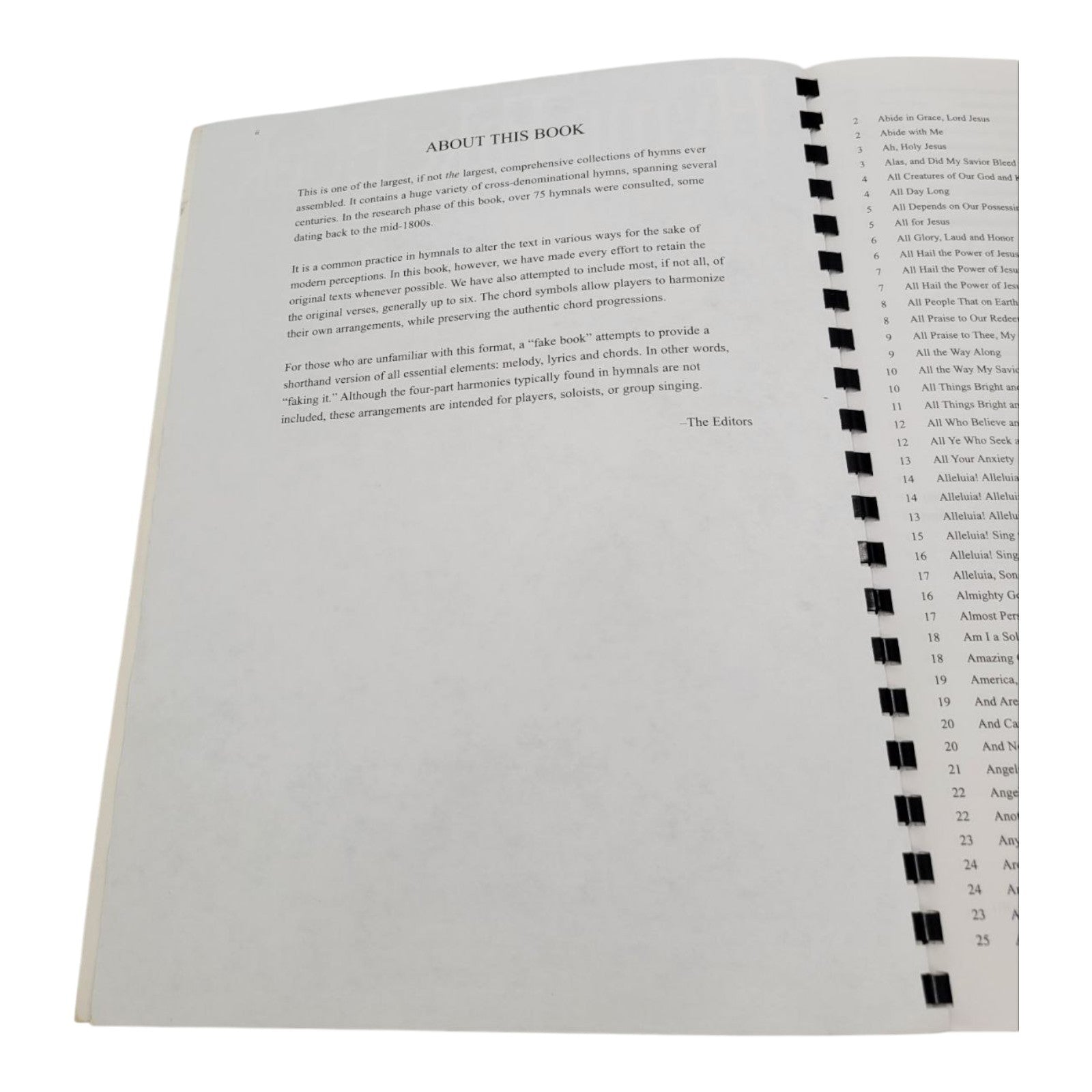 Hal Leonard The Hymn Fake Book - A Collection of over 1000 Multi Denominational