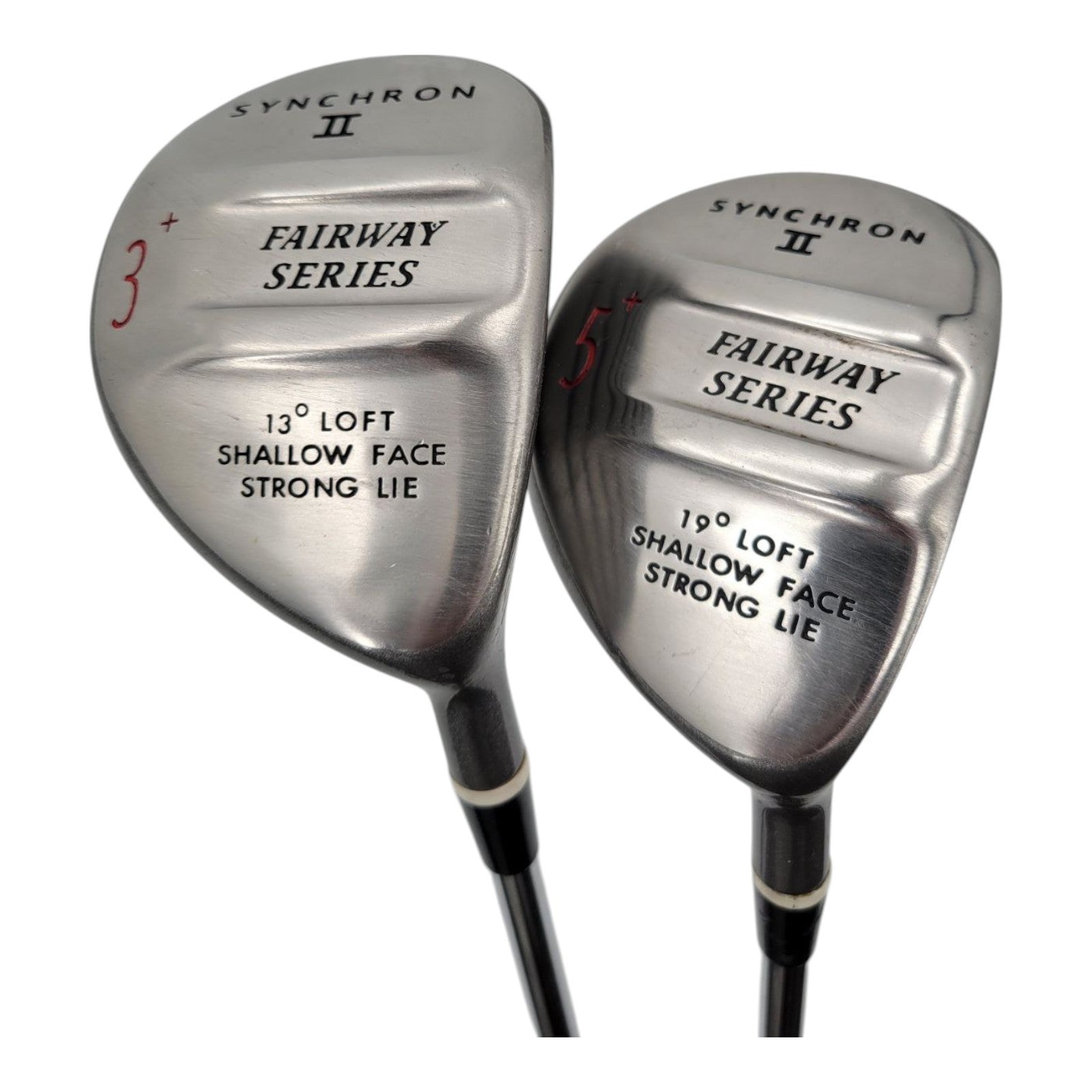 Synchron II Ladies RH 3 5 Fairway Wood Set 13° 19° Steel Shaft Golf Clubs