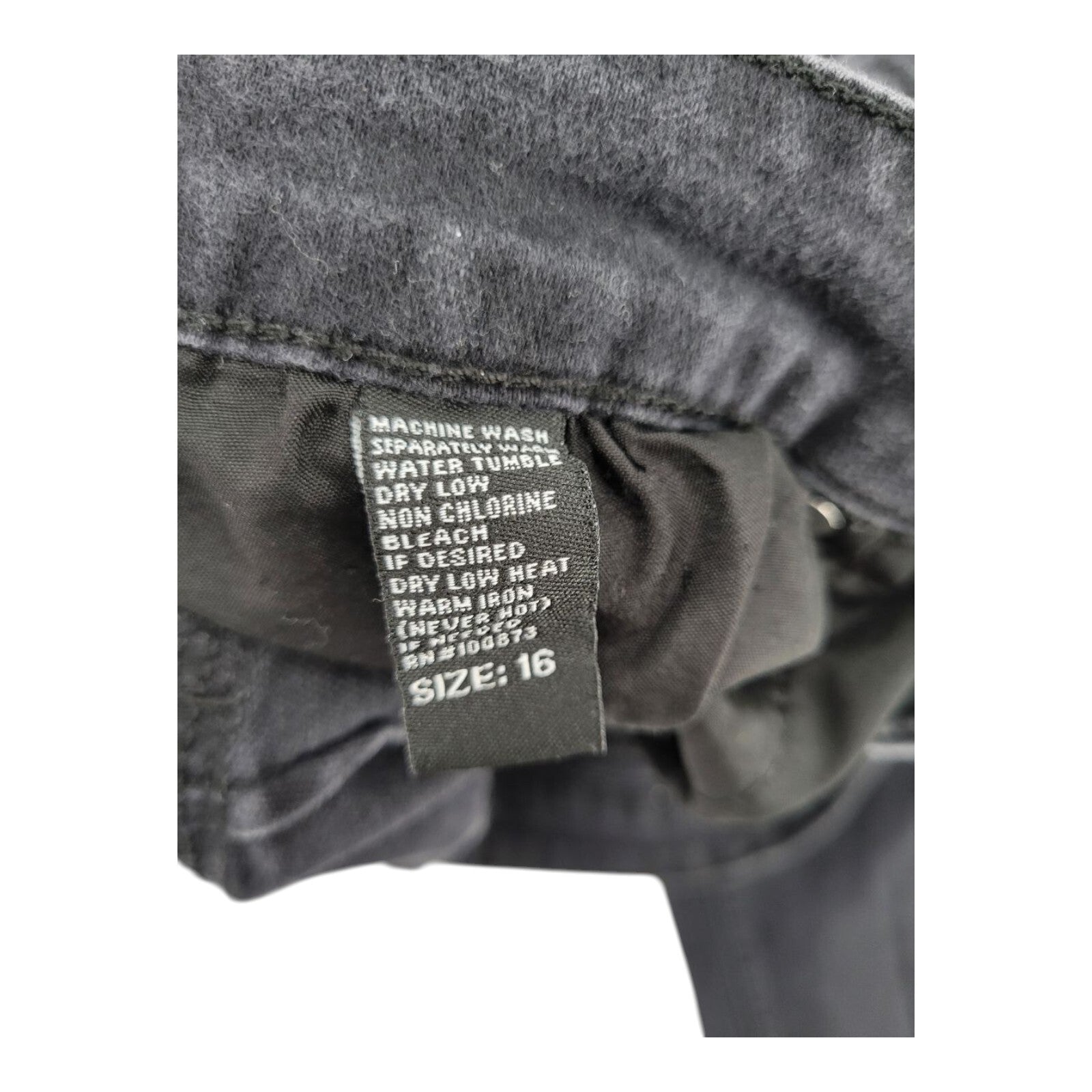 DAZL Womens Black Mid Rise Skinny Stretch Denim Jeans Size 16