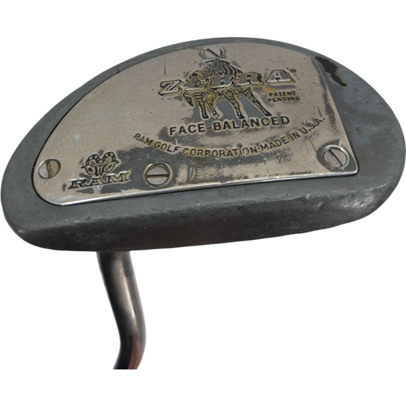Vintage ZebraFace Balanced Mallet Putter by RAM Patent Pending Steel Shaft 35”