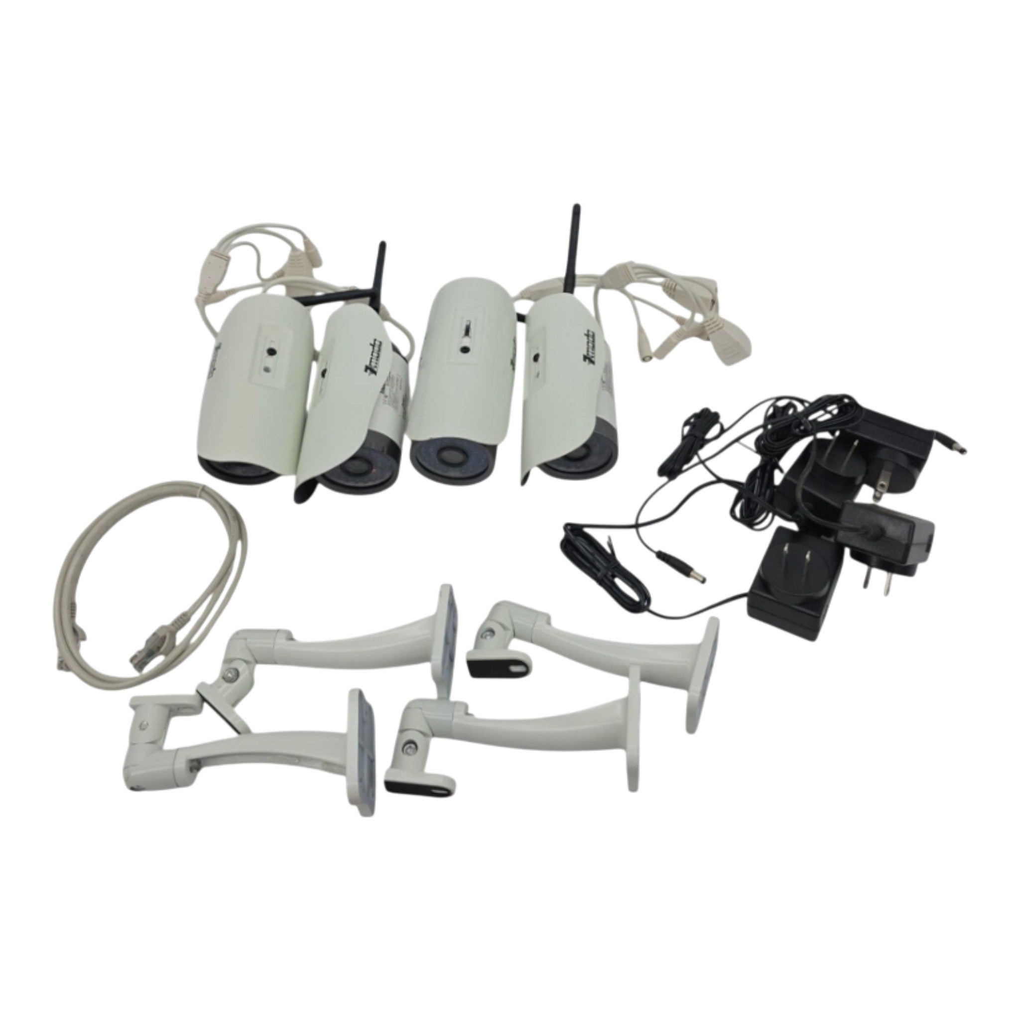 Zmodo ZMD-ISV-BFS23NM Wi-Fi Hi-Reso Outdoor Security Camera Lot of 4 w/ Mounts