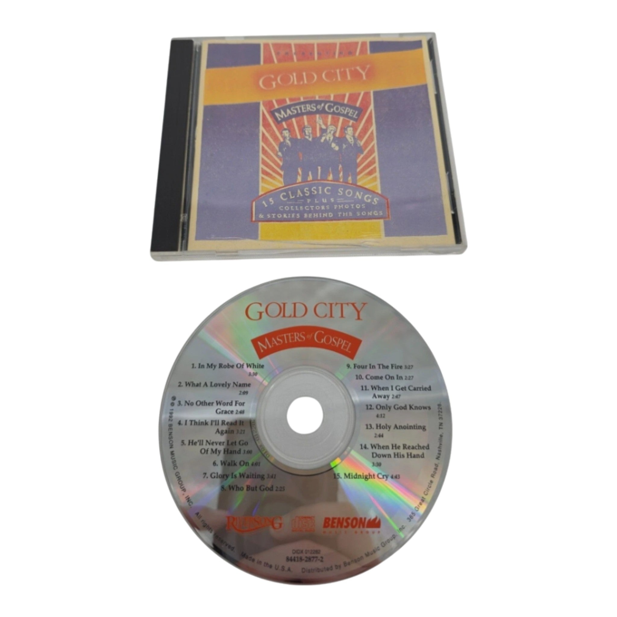 Gold City Masters of Gospel 1992 Benson Music 15 Classic Songs Compilation
