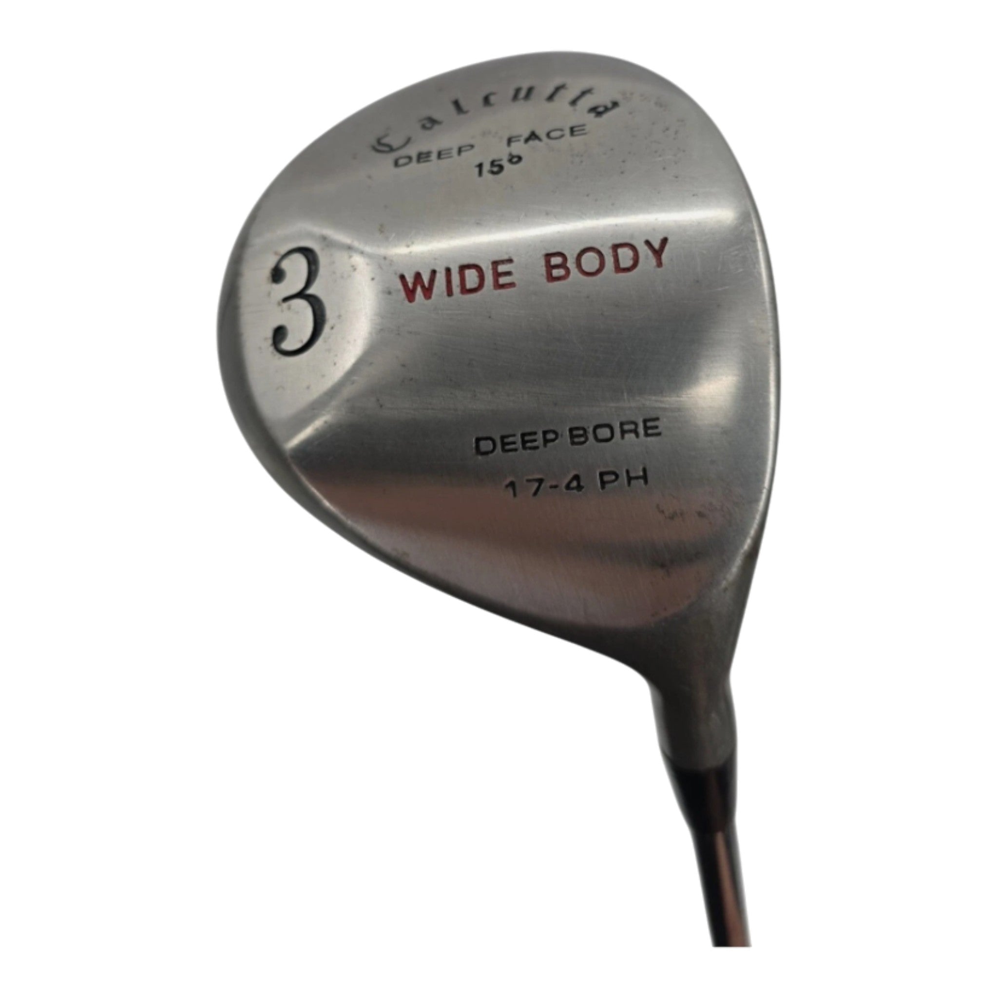 Calcutta Deep Face Wide Body 3 Fairway Wood Golf Club RH Mens Steel Shaft 44 in
